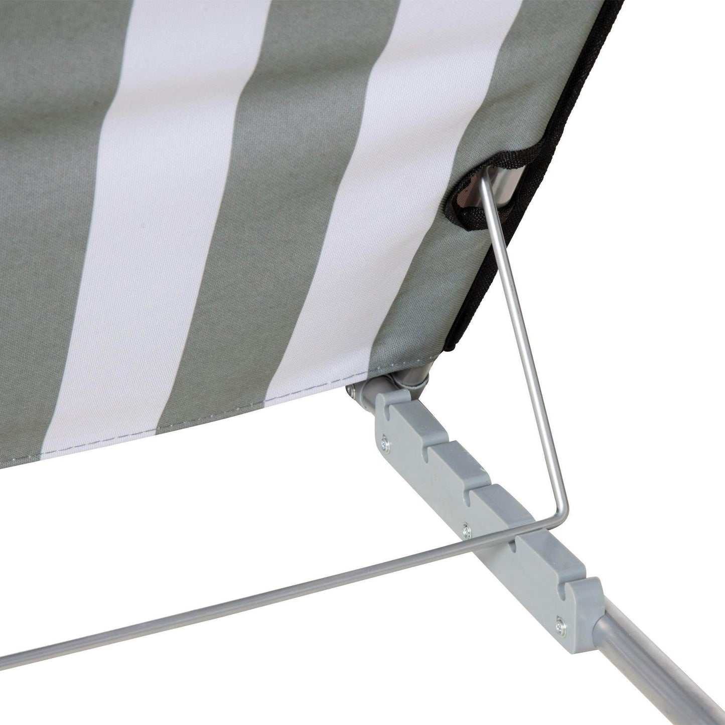 Outsunny 2-Pack Foldable Beach Chair Set, Light Grey - ALL4U RETAILER LTD