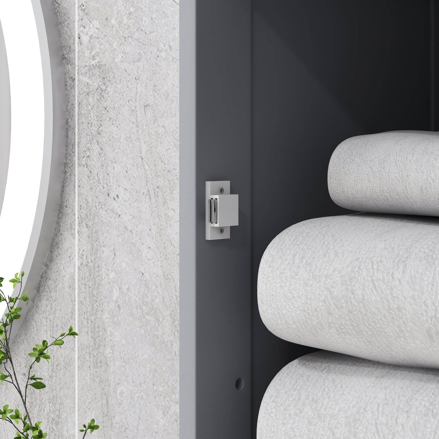 Kleankin Slim Grey Bathroom Storage Cabinet with 3-Tier Shelves and Drawer - Tall Free Standing Organizer - ALL4U RETAILER LTD