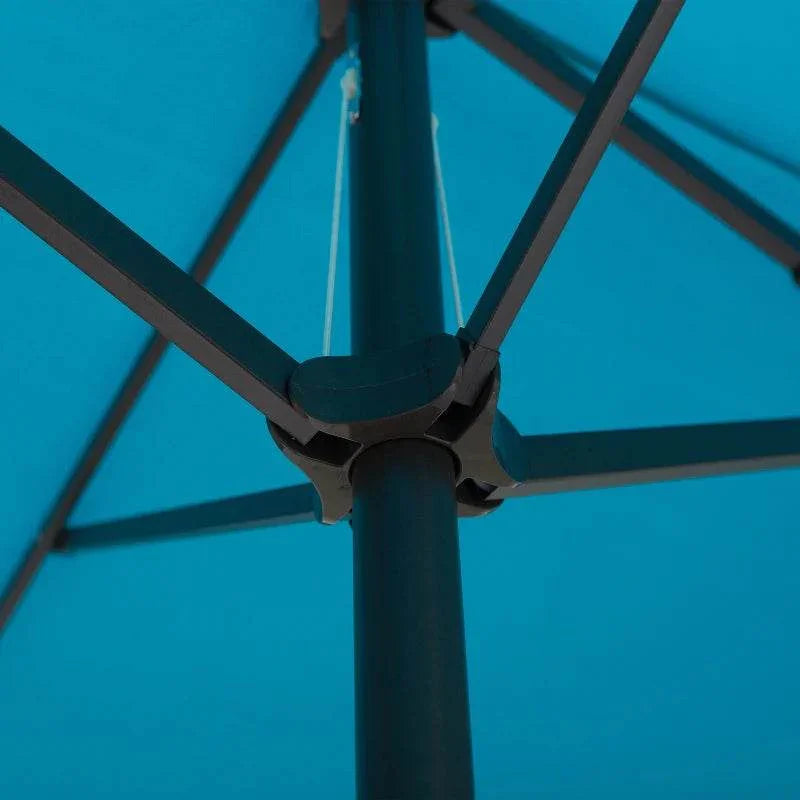 Outsunny 4.6m Double-Sided Patio Parasol Sun Umbrella-Blue - UV Protection, Extra Large Outdoor Canopy for Events and Gatherings - ALL4U RETAILER LTD