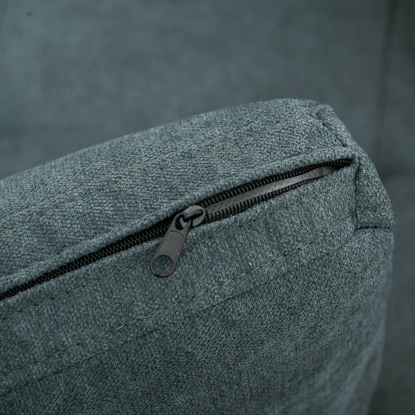 HOMCOM Loveseat Sofa Bed, Convertible Bed Settee with 2 Cushions, Side Pockets for Living Room, Charcoal Grey - ALL4U RETAILER LTD