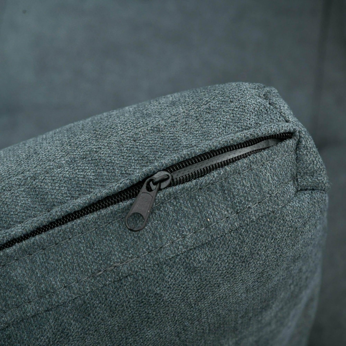 HOMCOM Loveseat Sofa Bed, Convertible Bed Settee with 2 Cushions, Side Pockets for Living Room, Charcoal Grey - ALL4U RETAILER LTD