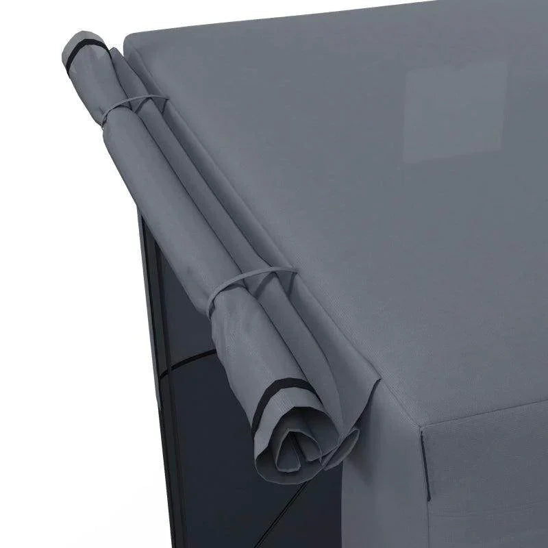Outsunny 2x2m Pop-Up Gazebo with Accessories - Black | Portable Instant Canopy for Outdoor Events and Parties - ALL4U RETAILER LTD