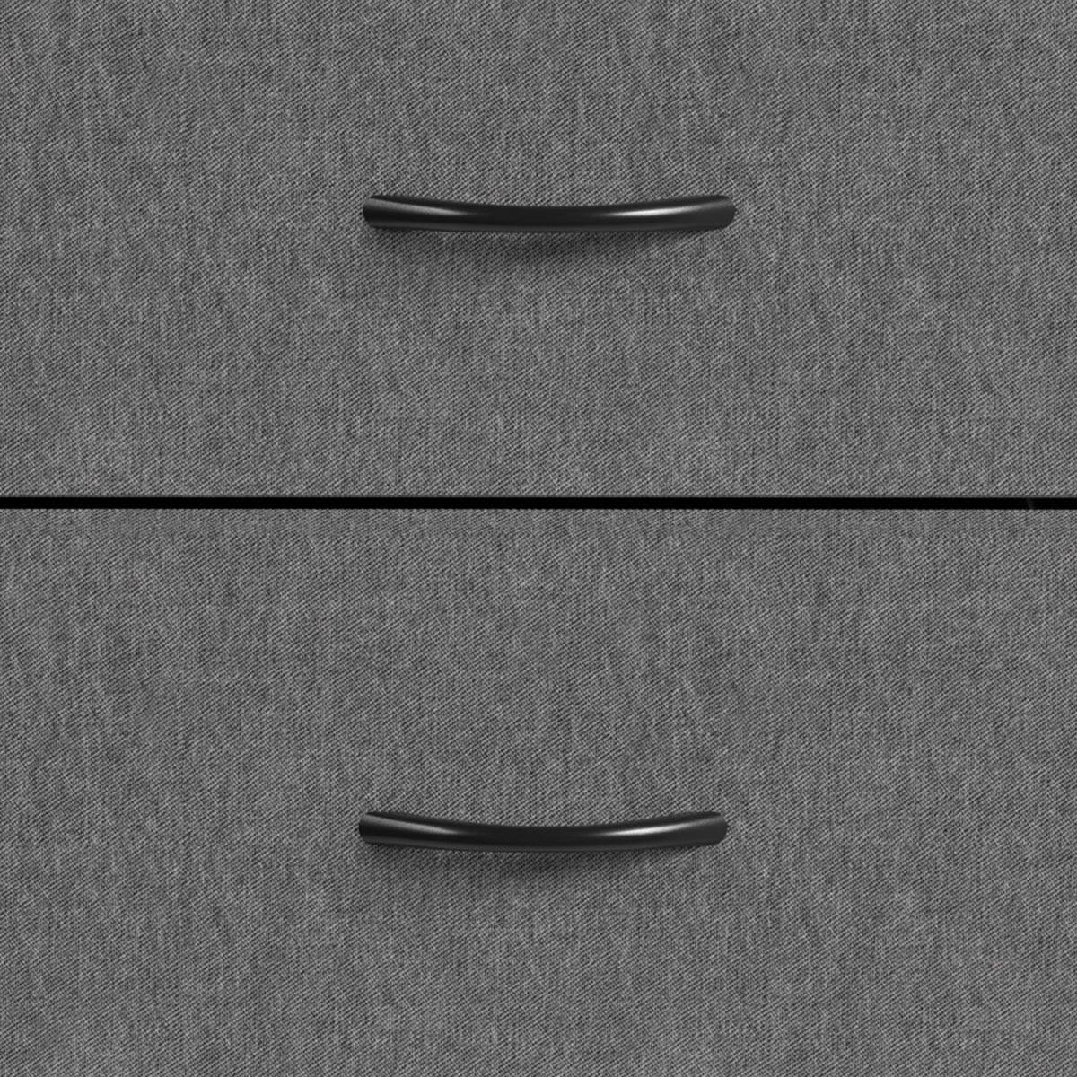 HOMCOM 8 Drawer Fabric Dresser with Side Storage Bag and Hooks Grey