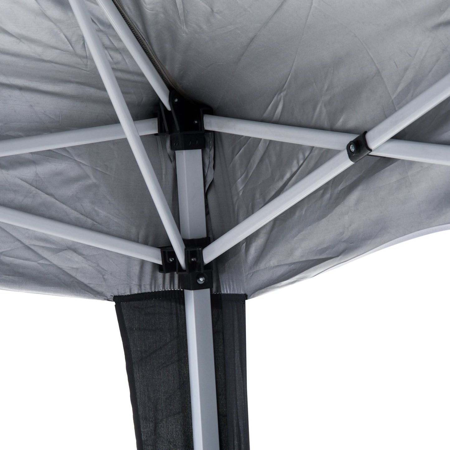 Outsunny 3m Pop Up Gazebo With Carry Bag Height Adjustable Slant Leg Party Tent Instant Event Shelter Black