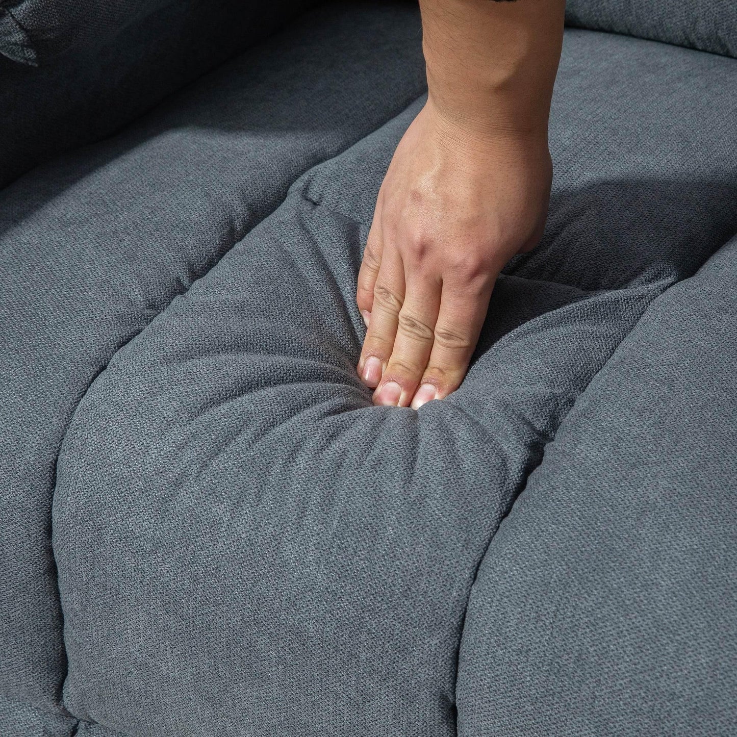 HOMCOM Electric Lift Recliner Chair for Seniors - Oversized Fabric Upholstered Seat with Remote Control and Side Pockets - ALL4U RETAILER LTD