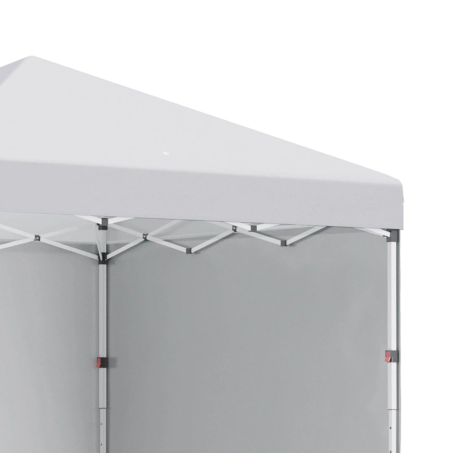 Outsunny 3x3 (M) Pop Up Gazebo Party Tent w/ 2 Sidewalls, Weight Bags, White - ALL4U RETAILER LTD