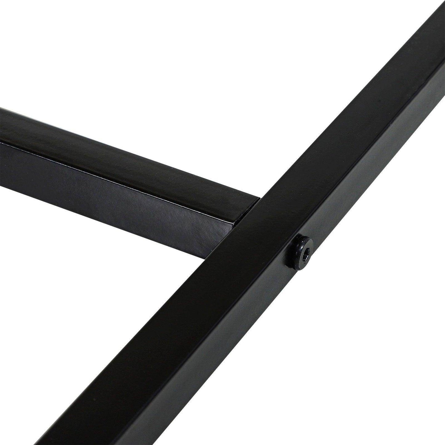 HOMCOM Bedside Table 2 Drawer Unit Nightstand Bedrom Wood Metal Handles, Set of 2 - ALL4U RETAILER LTD