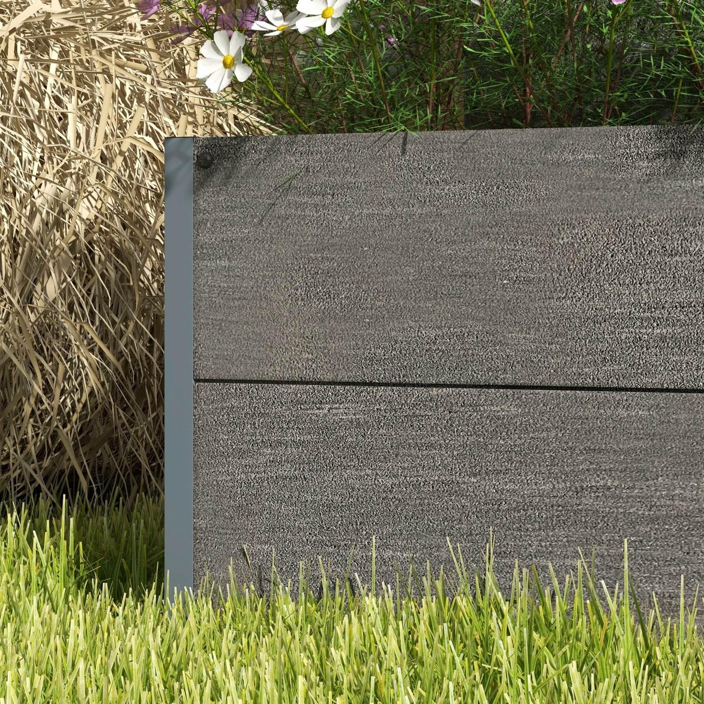 Outsunny Freestanding Raised Garden Planter with Trellis for Climbing Plants and Vines, Durable Outdoor Planter Box - ALL4U RETAILER LTD