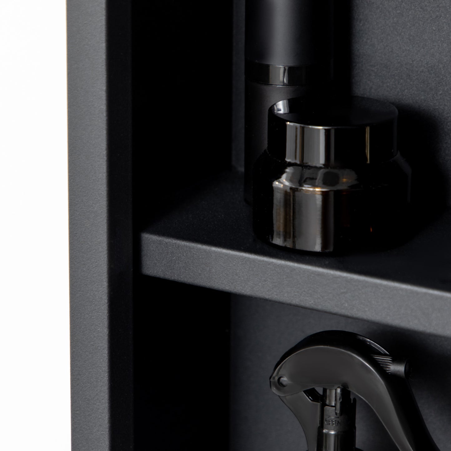 Kleankin Wall Mounted Bathroom Cabinet With Mirror And Storage Shelves Black 40 x 12 x 60 cm Soft Close