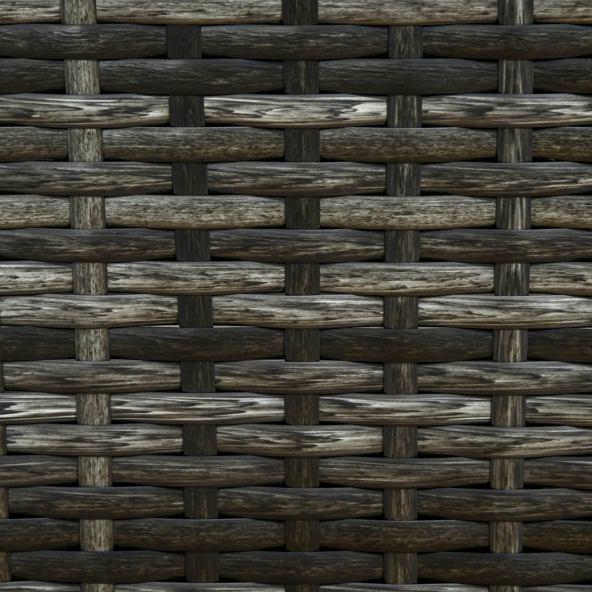 Dark woven rattan PE lattice pattern for sun lounger frame