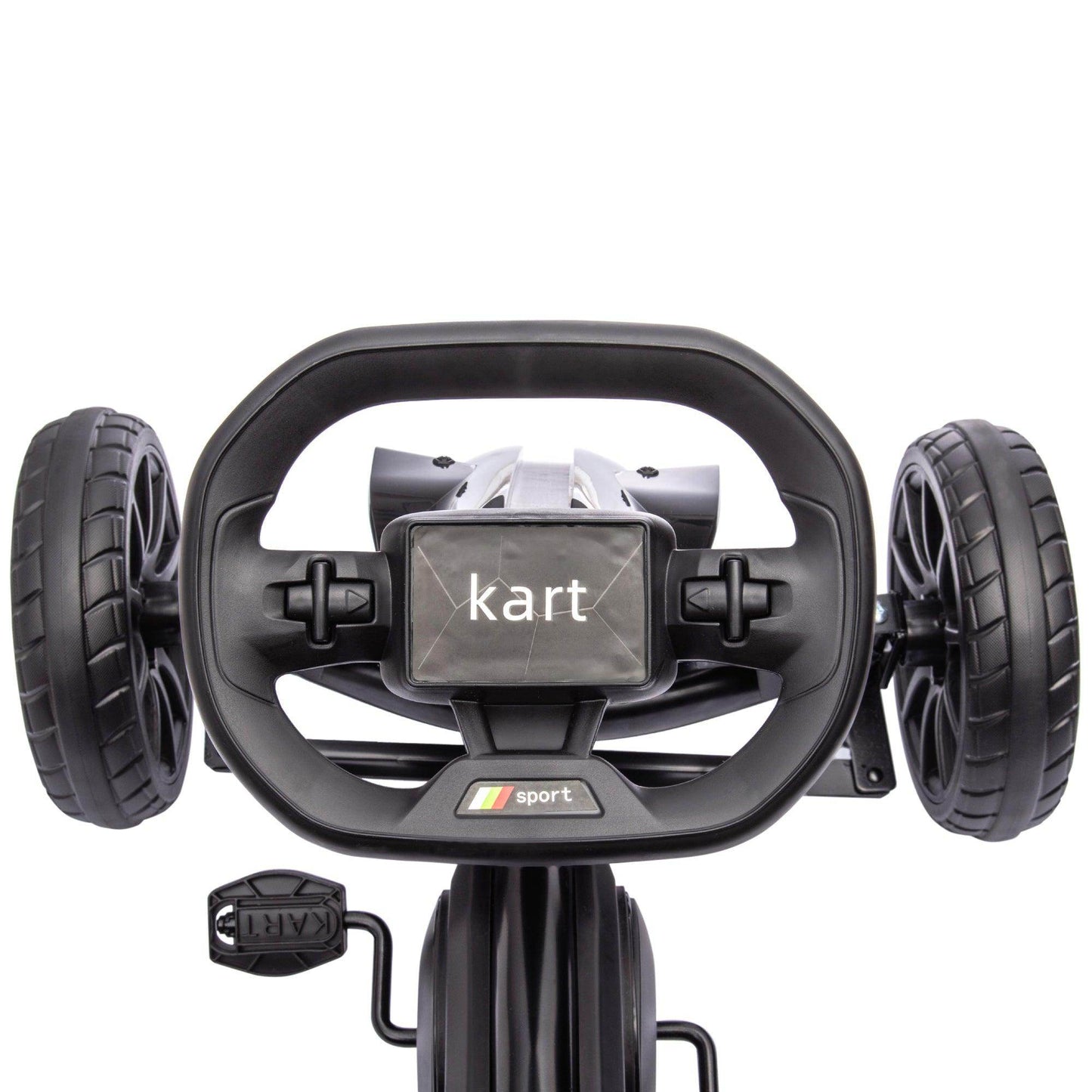 HOMCOM Children Pedal Go Kart w/ Adjustable Seat, Handbrake - Black - ALL4U RETAILER LTD