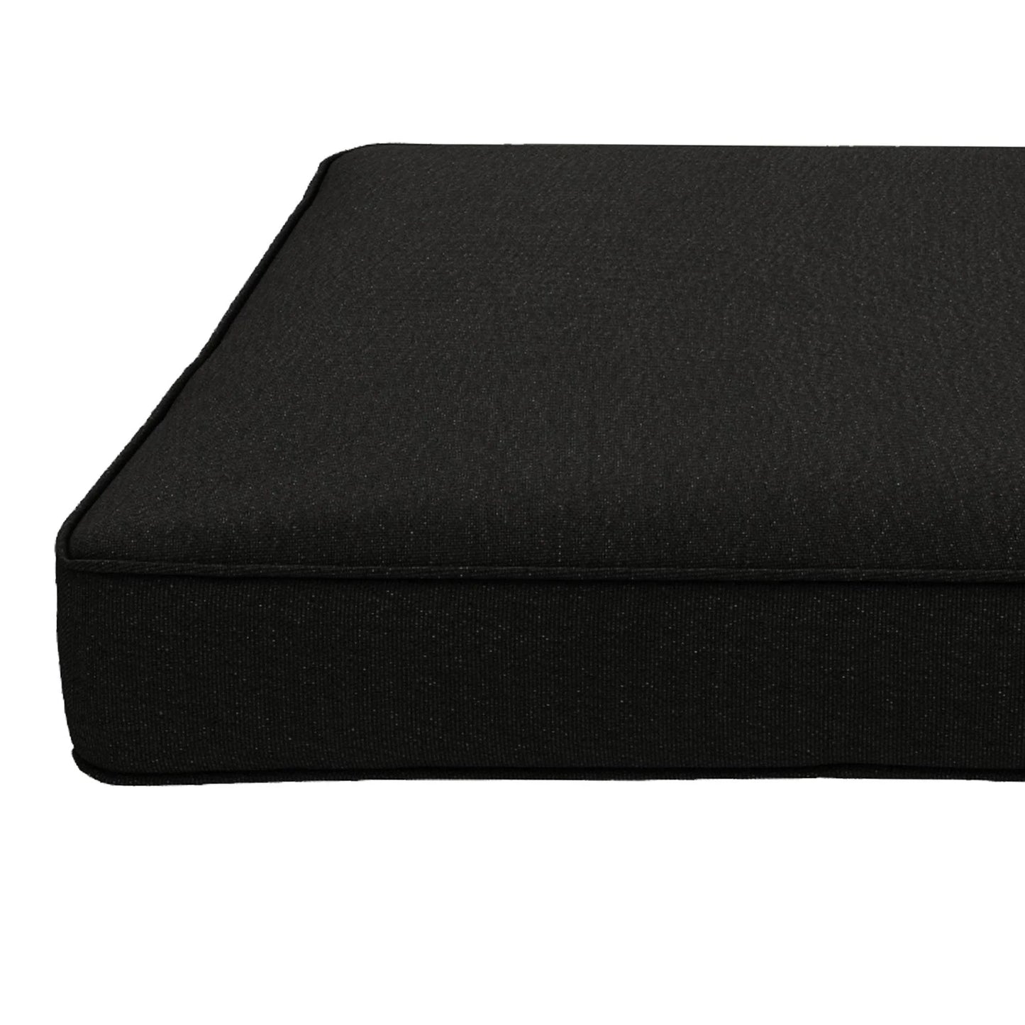 Outsunny 4-Piece Black Outdoor Patio Chair Cushion Set with Ties for Comfort and Style - ALL4U RETAILER LTD