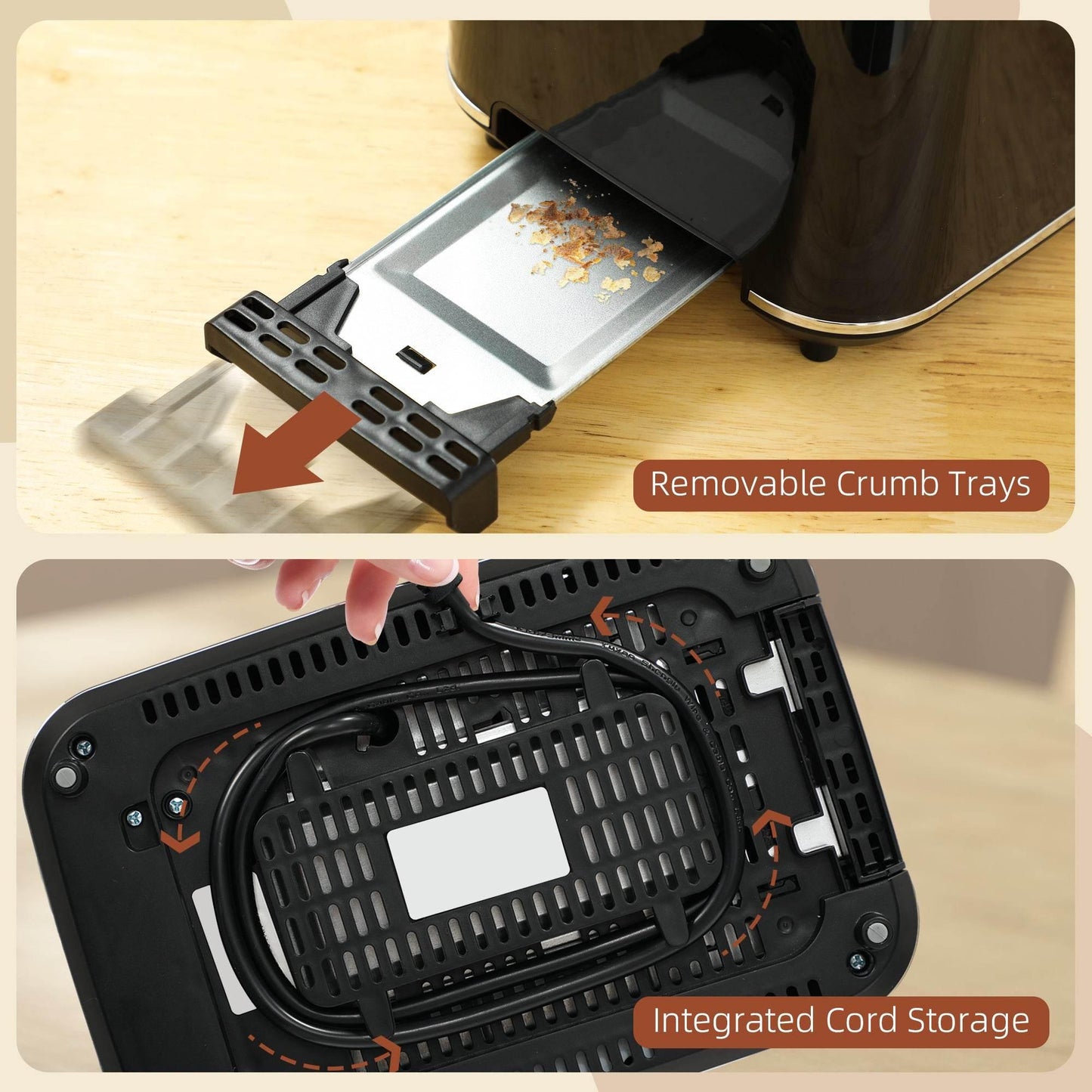 HOMCOM 3000W Fast Boil Kettle & 2-Slice Toaster Set with Adjustable Browning Levels and Insulation Features, Black - ALL4U RETAILER LTD