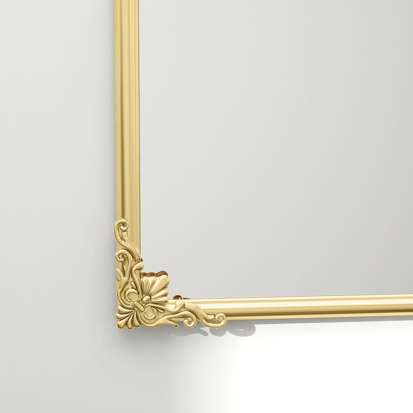 HOMCOM Wall Mirror Baroque Decorative Mirror With Metal Gold Tone Frame 60 By 87 Cm For Bedroom And Living Room