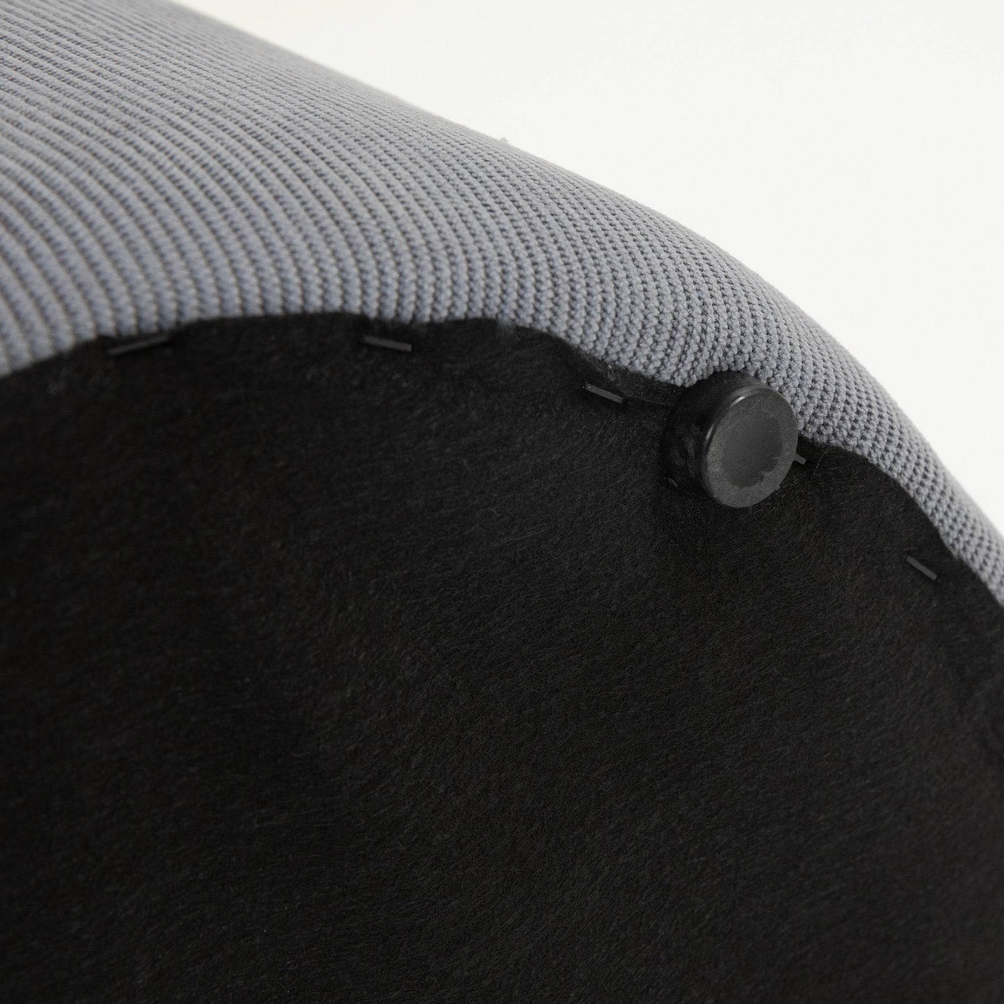 HOMCOM Stylish Nesting Storage Ottomans with Cushioned Tops - Light Grey - ALL4U RETAILER LTD