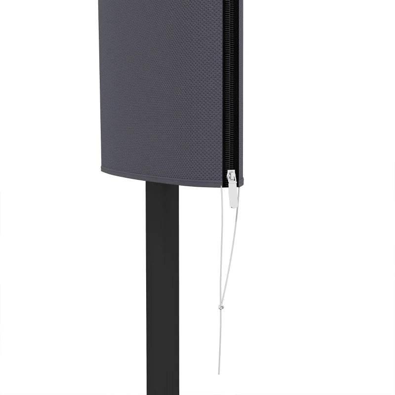 Outsunny Dark Grey Cantilever Umbrella Cover with Rod and Zipper - Weather-Resistant Parasol Protector - ALL4U RETAILER LTD