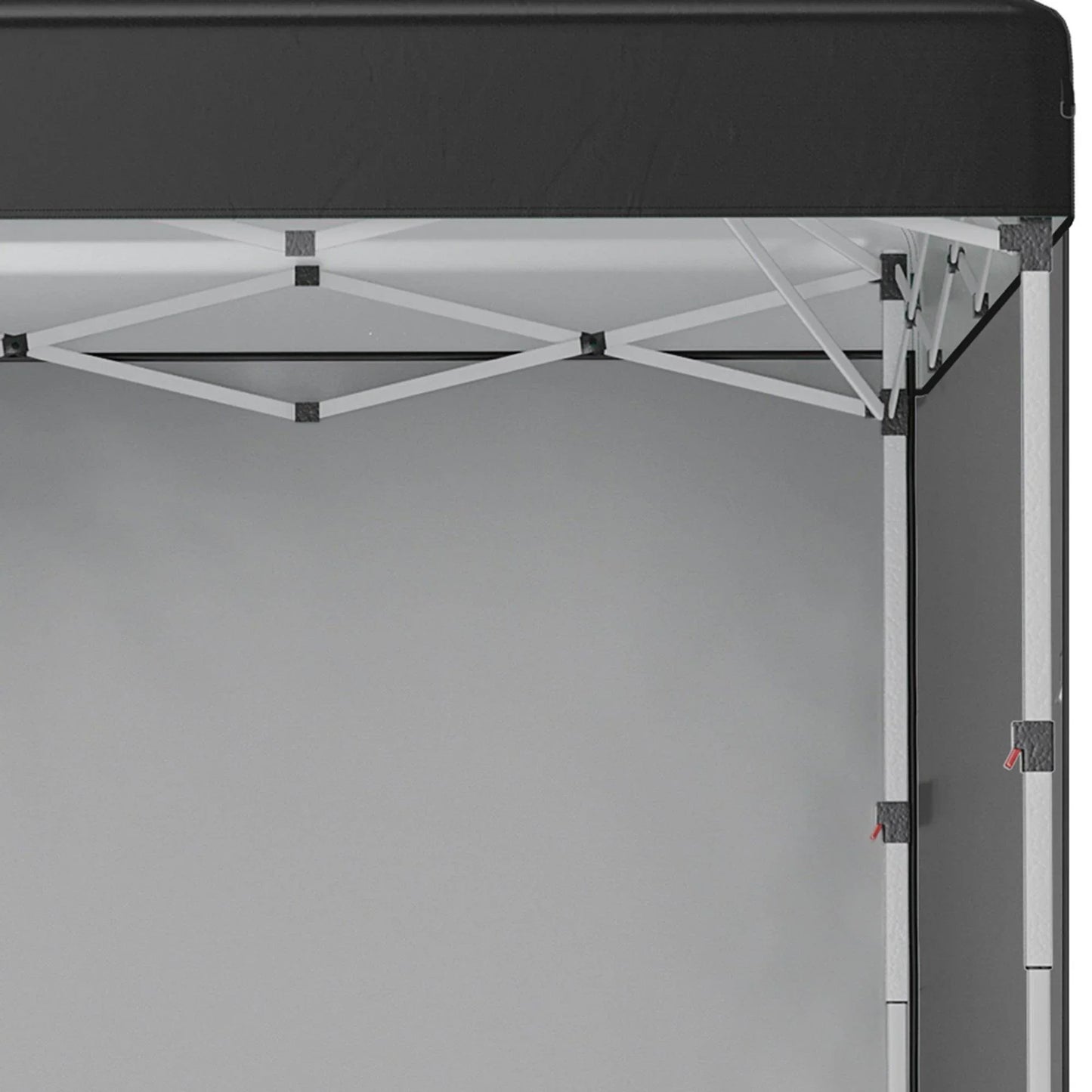 Outsunny 3 x 3 (M) Pop Up Gazebo Event Shelter, Height Adjustable Party Tent with 2 Sidewalls, Weight Bags and Wheeled Bag - ALL4U RETAILER LTD