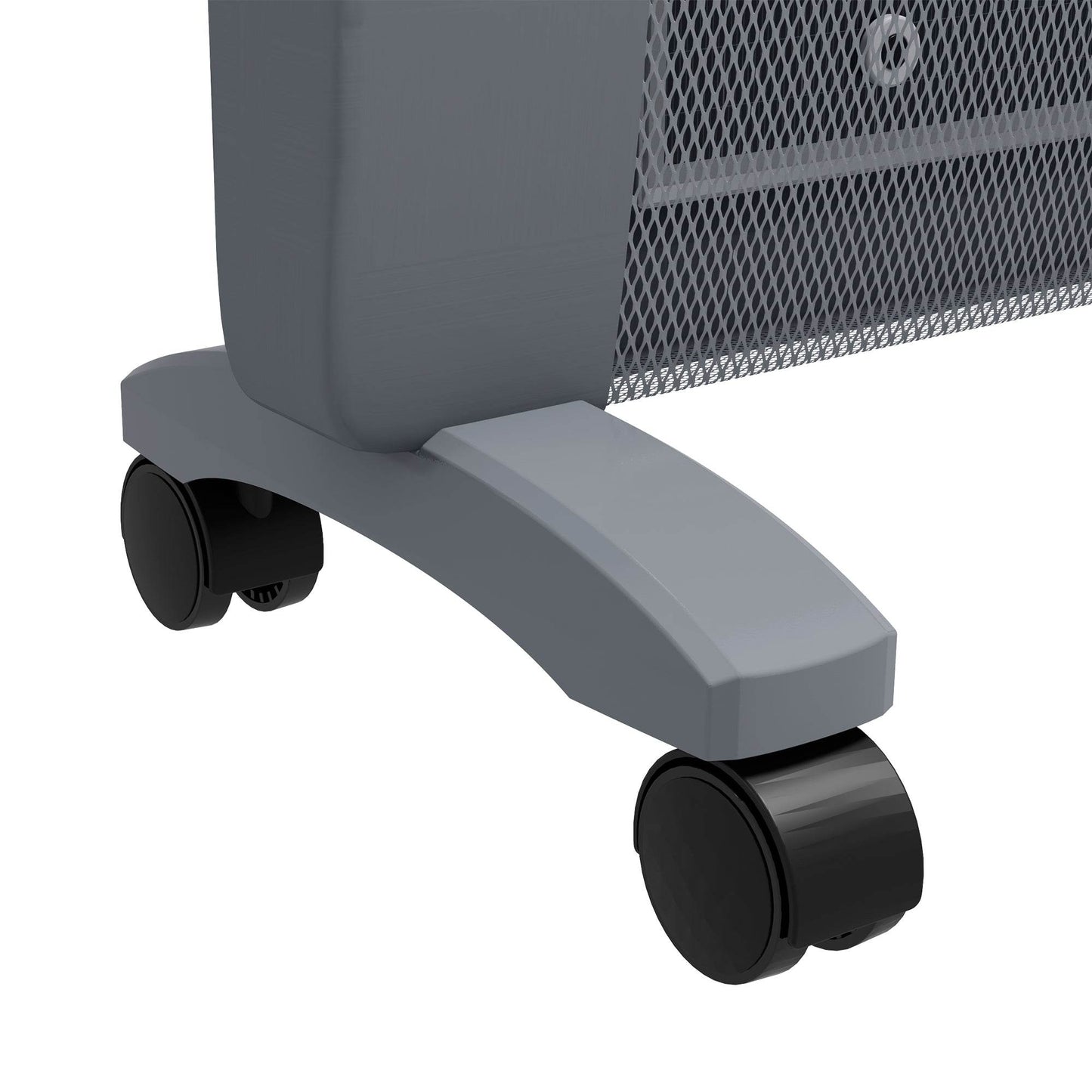 HOMCOM Portable Mica Electric Heater with Adjustable Thermostat and Remote Control, Ideal for Home, Office, or Garage, 1000W/2000W Settings, Grey - ALL4U RETAILER LTD