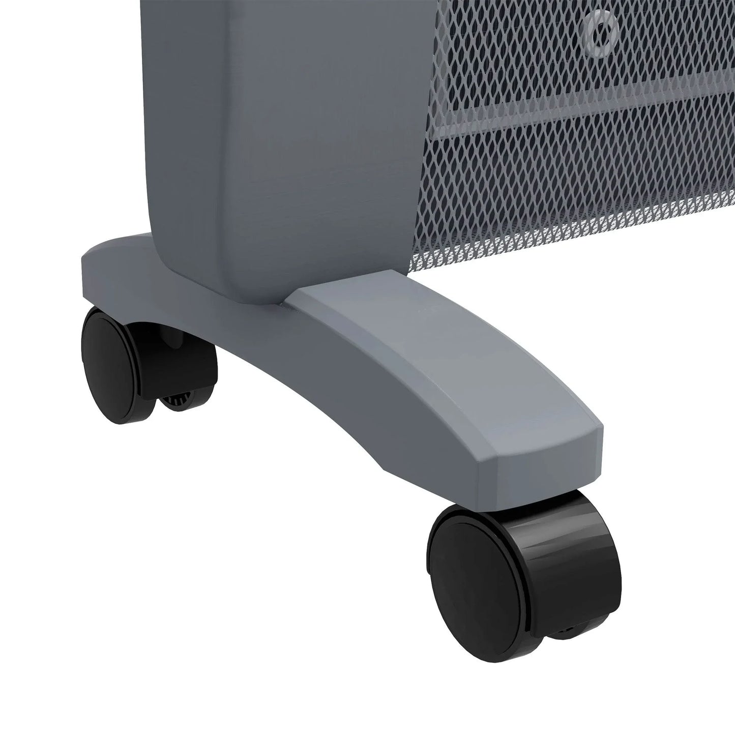 HOMCOM Portable Mica Electric Heater with Adjustable Thermostat and Remote Control, Ideal for Home, Office, or Garage, 1000W/2000W Settings, Grey - ALL4U RETAILER LTD