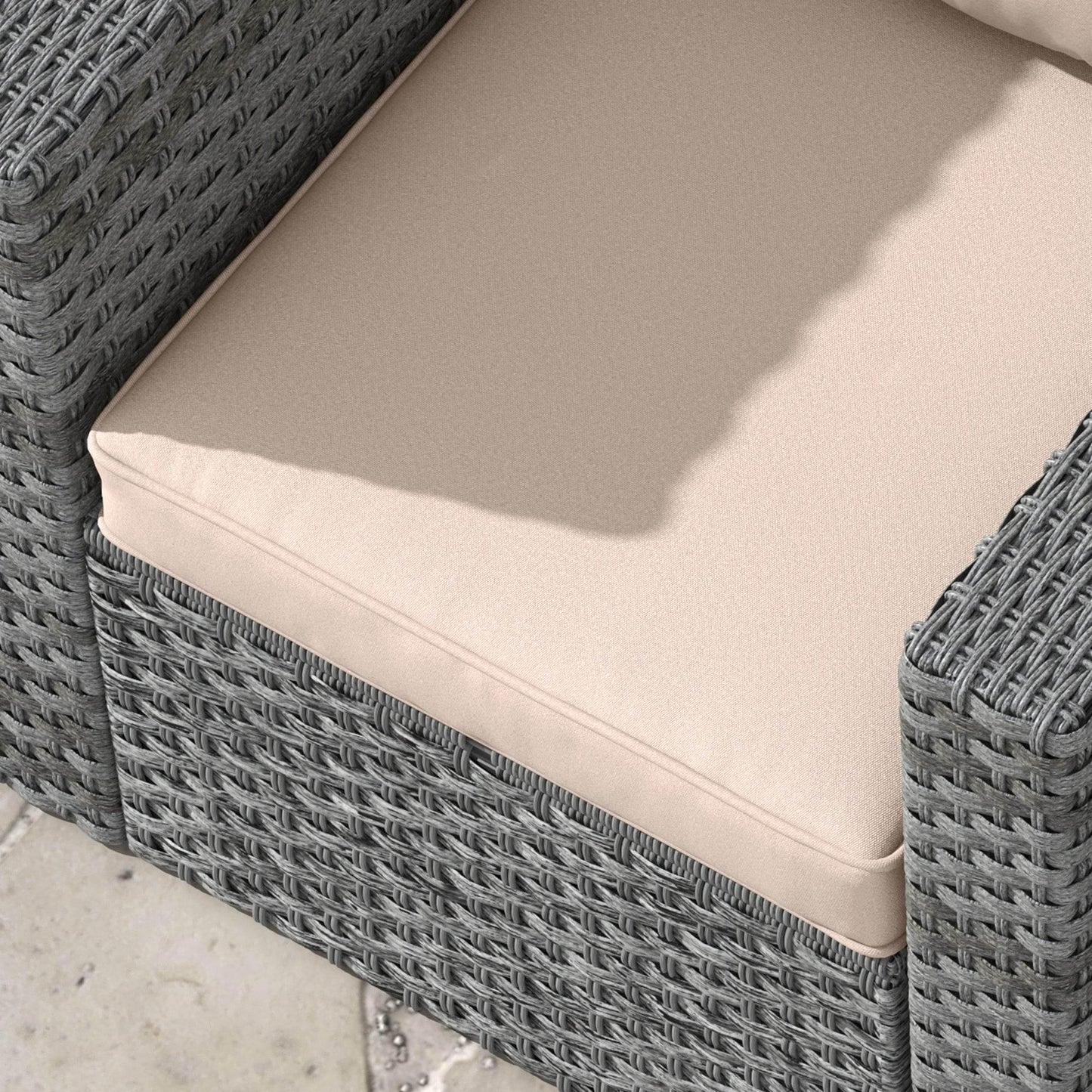 Outsunny Premium Beige Replacement Cushion Set for Patio Chairs – Indoor/Outdoor Comfort Pillows - ALL4U RETAILER LTD