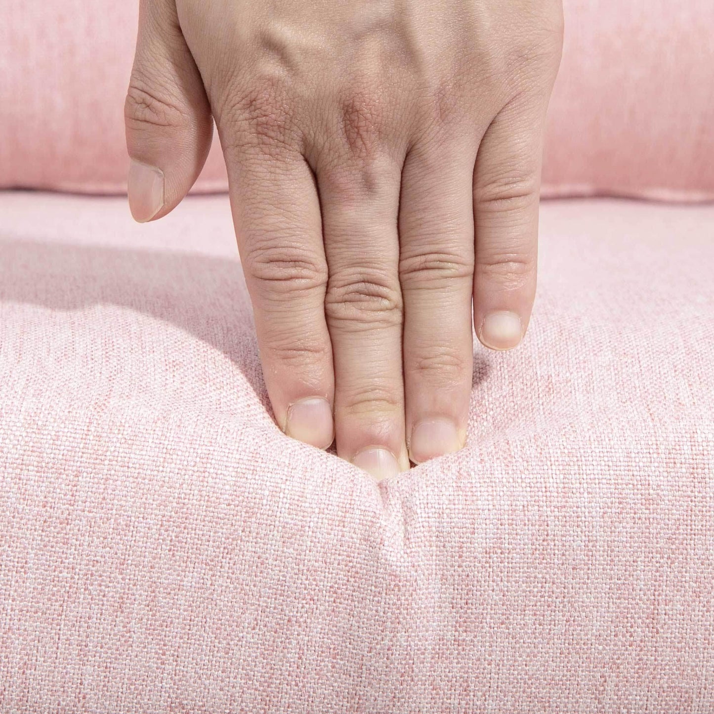 HOMCOM Pink Contemporary Swivel Accent Chair with Adjustable Height and Cushions for Living Room - ALL4U RETAILER LTD