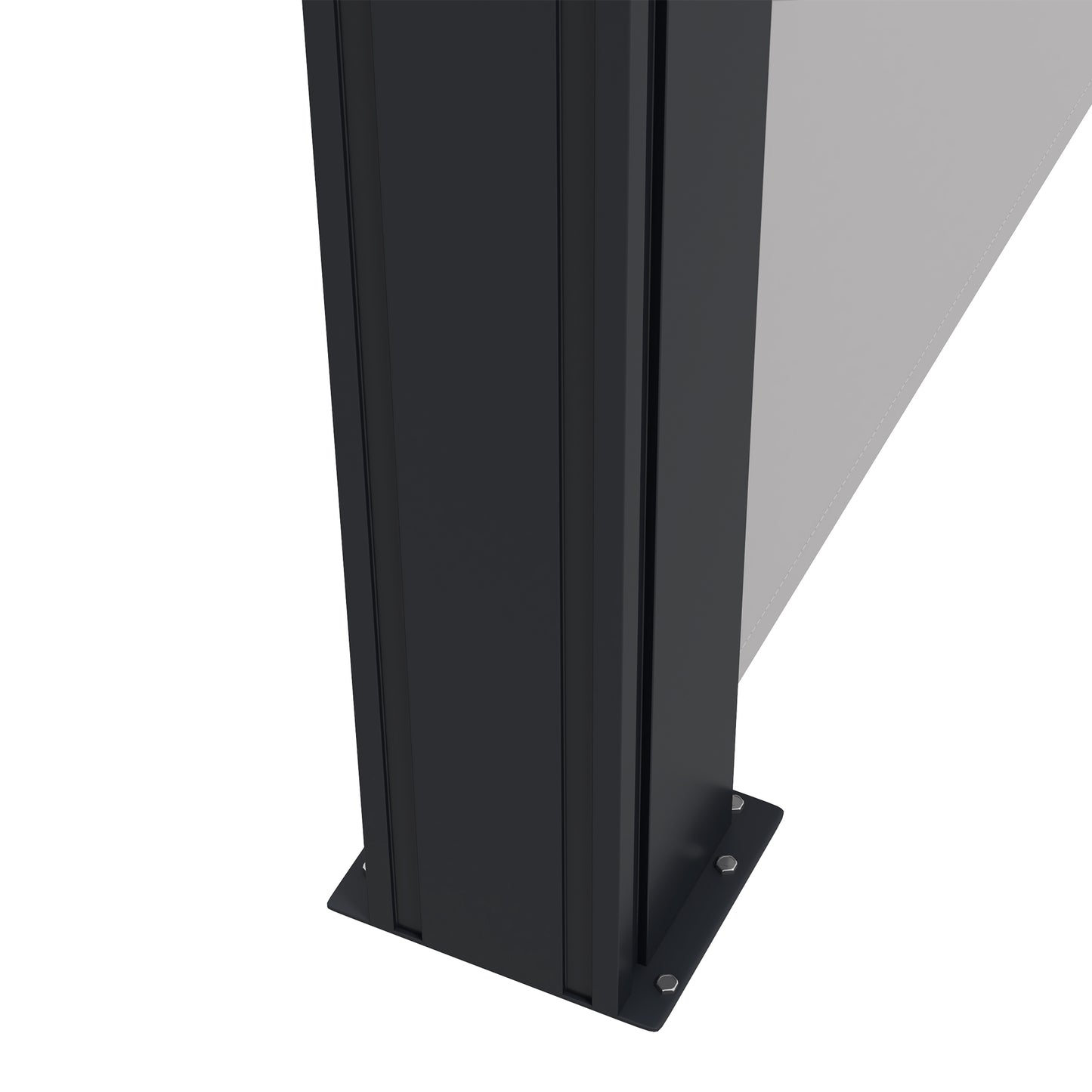 Outsunny Retractable Side Awning Outdoor Privacy Screen 400 x 180 cm Light Grey Shade