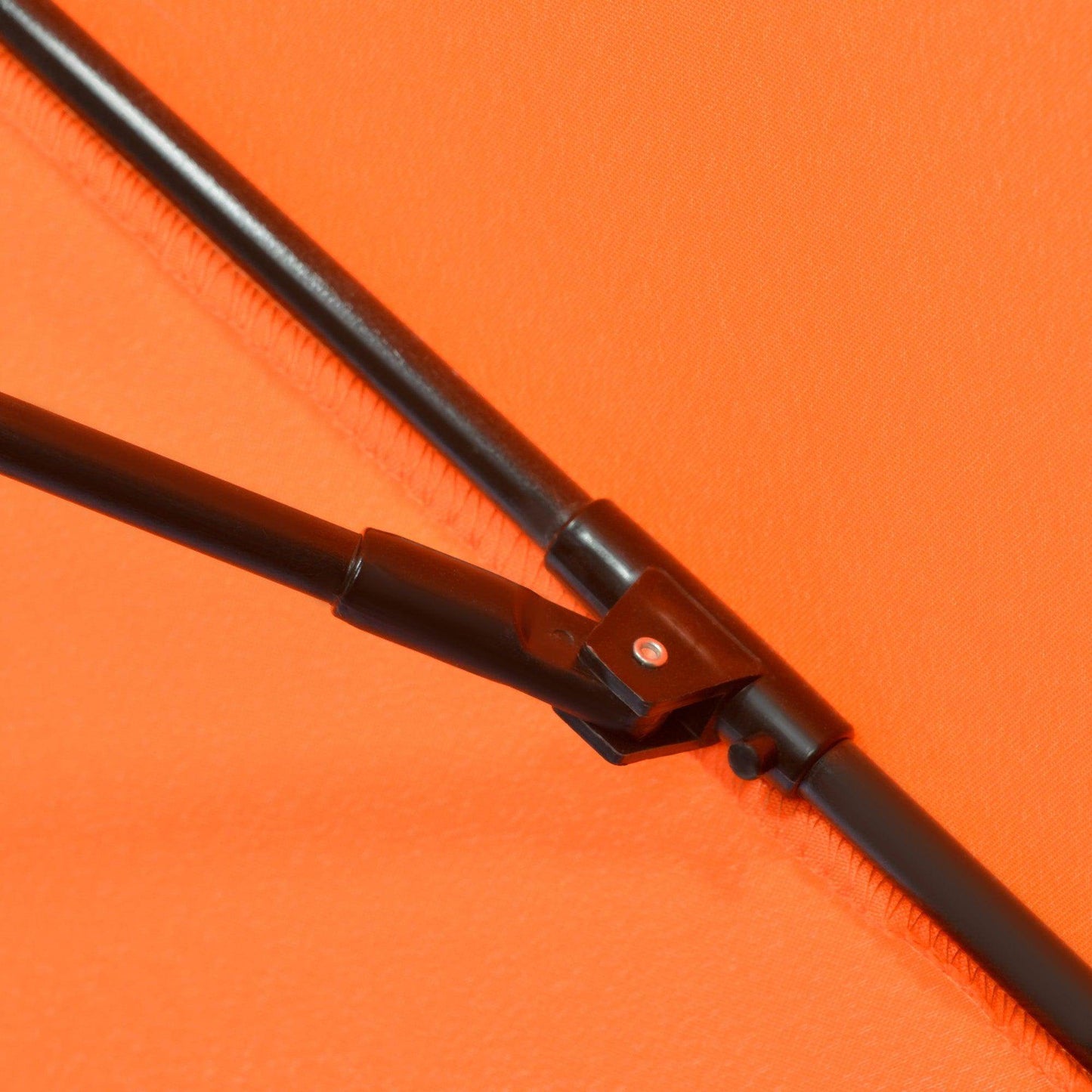 Outsunny 2.6M Patio Umbrella Outdoor Sunshade Canopy w/ Tilt and Crank Orange - ALL4U RETAILER LTD