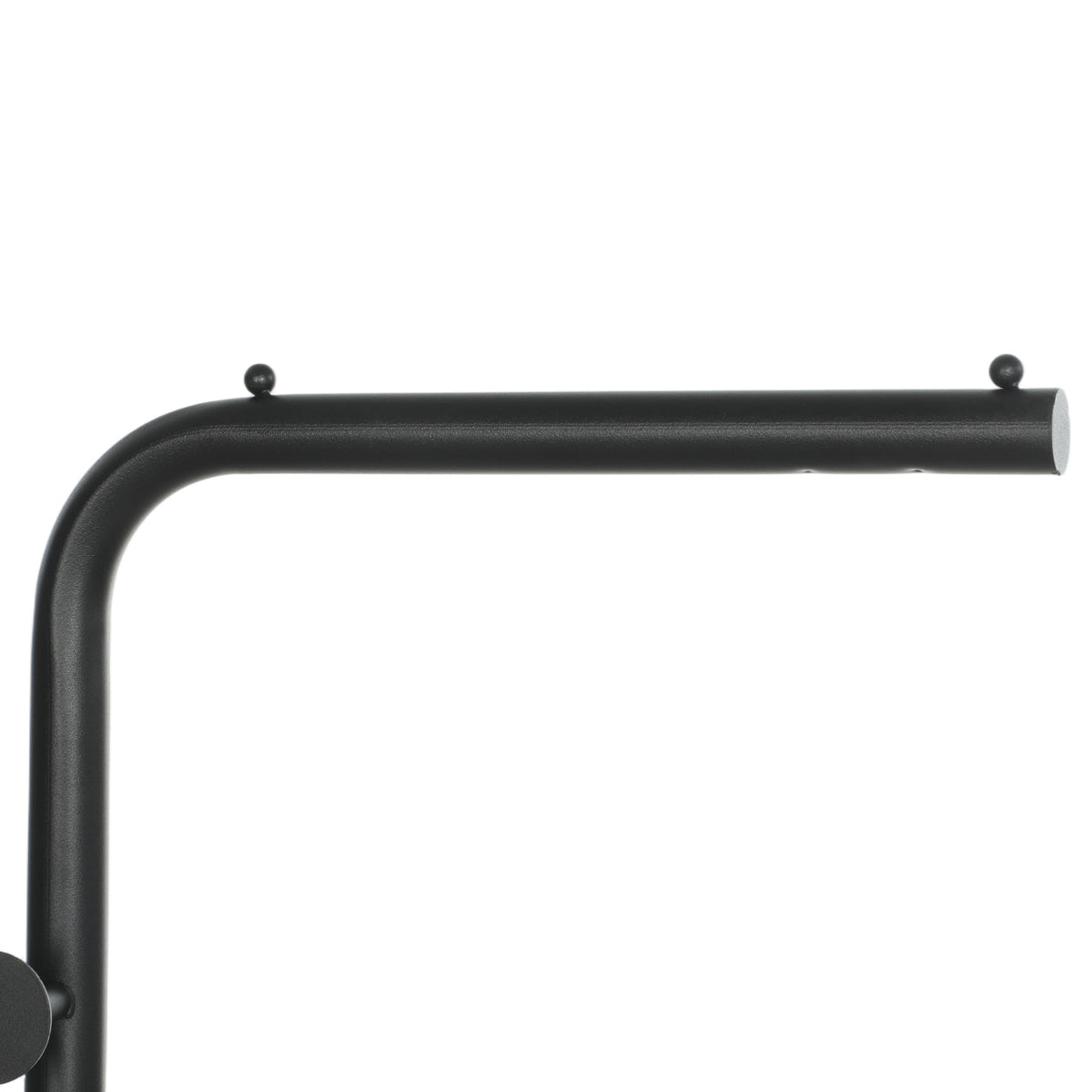 Homcom Clothing Rack With 3 Hooks Garment Stand For Bedroom Black