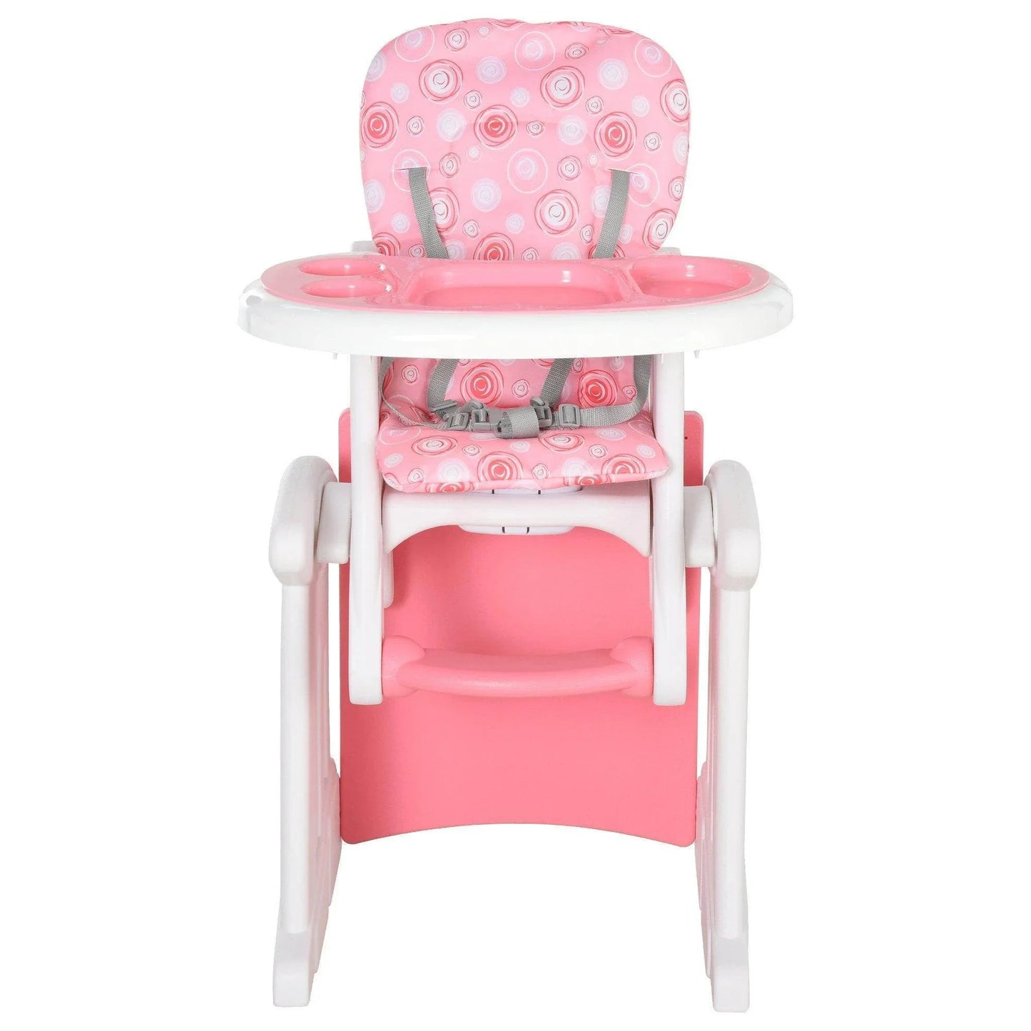 HOMCOM Baby Booster High Chair - Pink - ALL4U RETAILER LTD