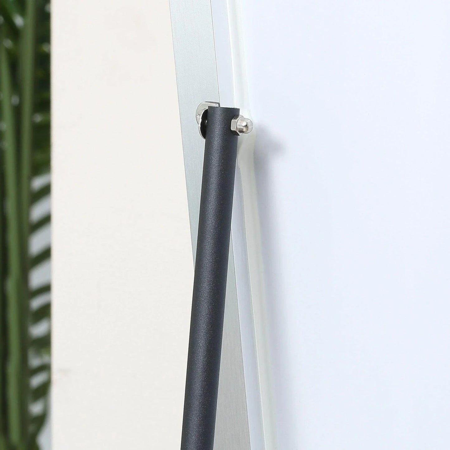 HOMCOM Black Framed Dressing Mirror - 160x40cm - ALL4U RETAILER LTD