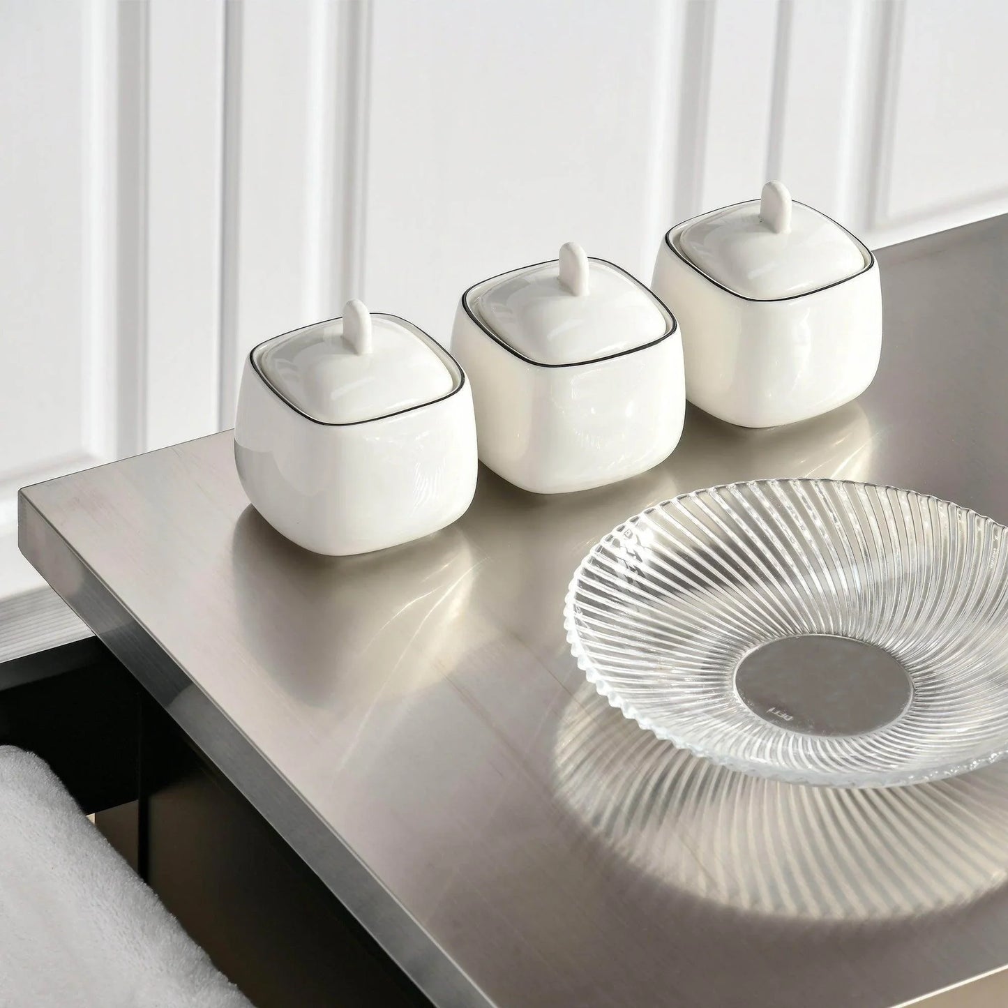 HOMCOM Black Kitchen Island - Stainless Steel Top - ALL4U RETAILER LTD