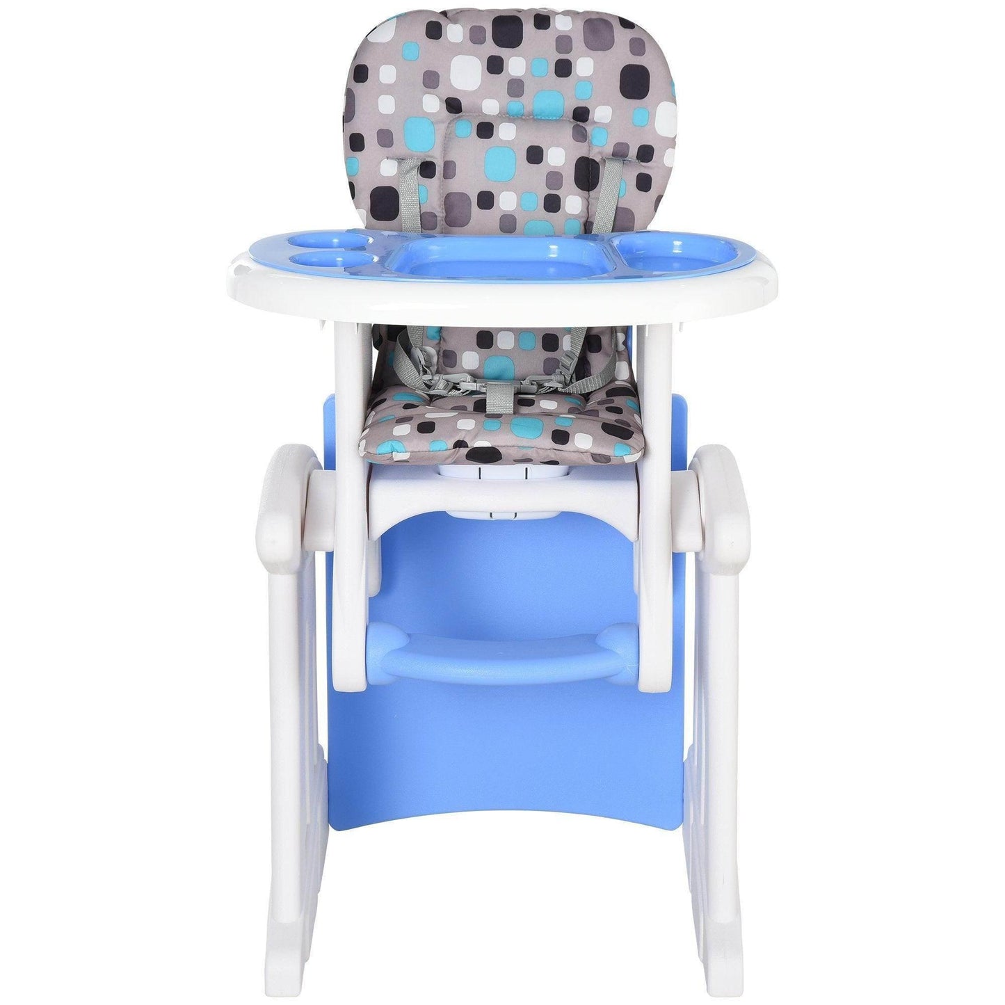 HOMCOM Blue 3-in-1 Baby Booster High Chair - ALL4U RETAILER LTD