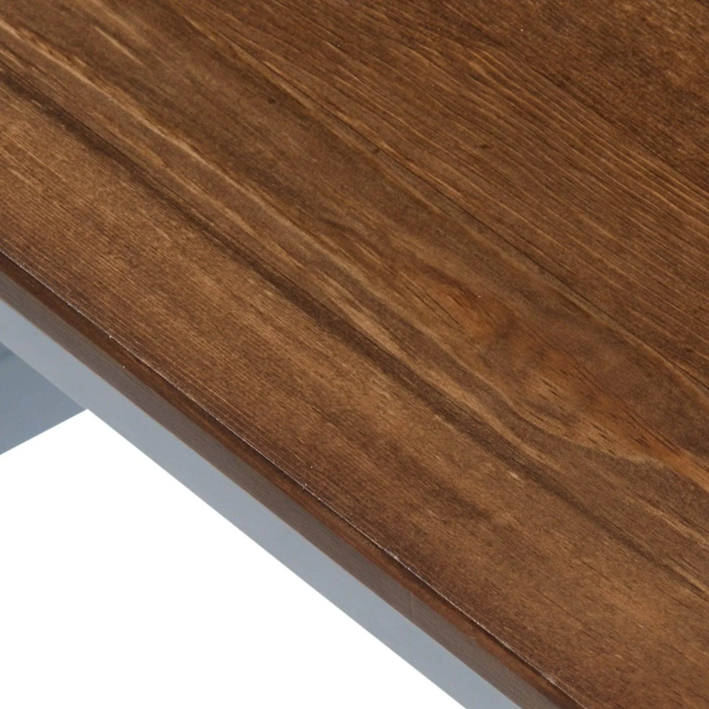 HOMCOM Grey Pine Wood Dining Chairs with Cross Back - Set of 2 - ALL4U RETAILER LTD