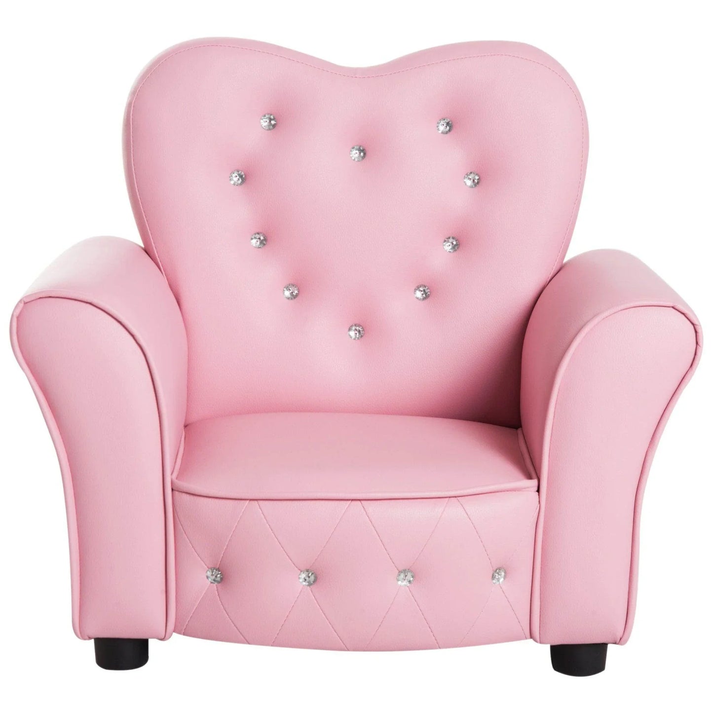 HOMCOM Kids Mini Sofa Children Armchair Seating Chair Girl Princess Sponge - ALL4U RETAILER LTD