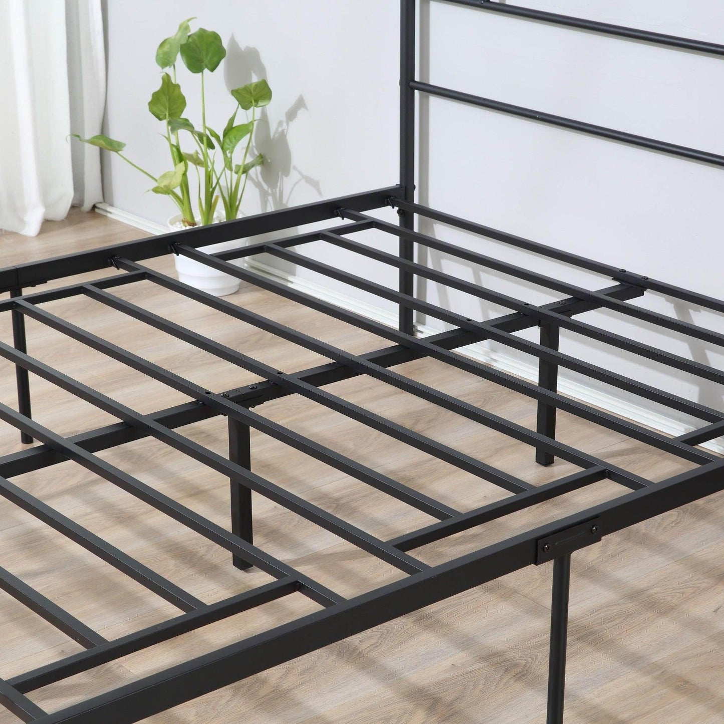 HOMCOM King Size Metal Bed Frame with Underbed Storage - ALL4U RETAILER LTD
