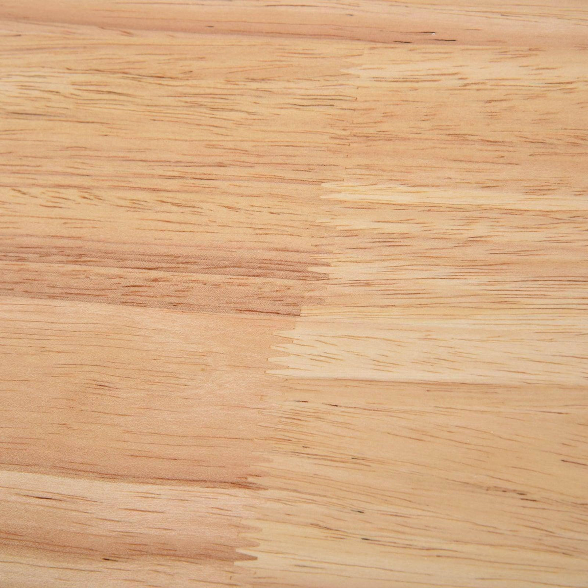 Light wood tabletop with natural grain texture for white kitchen trolley unit