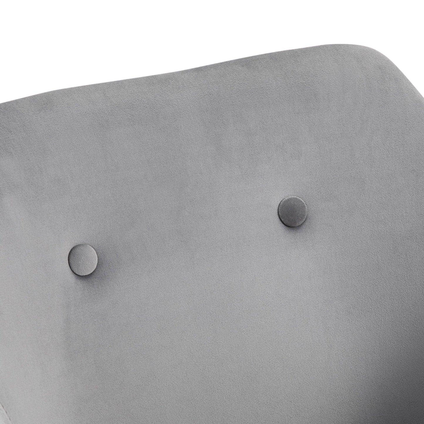 HOMCOM Modern Grey Upholstered Dining Chairs - Set of 2 - ALL4U RETAILER LTD