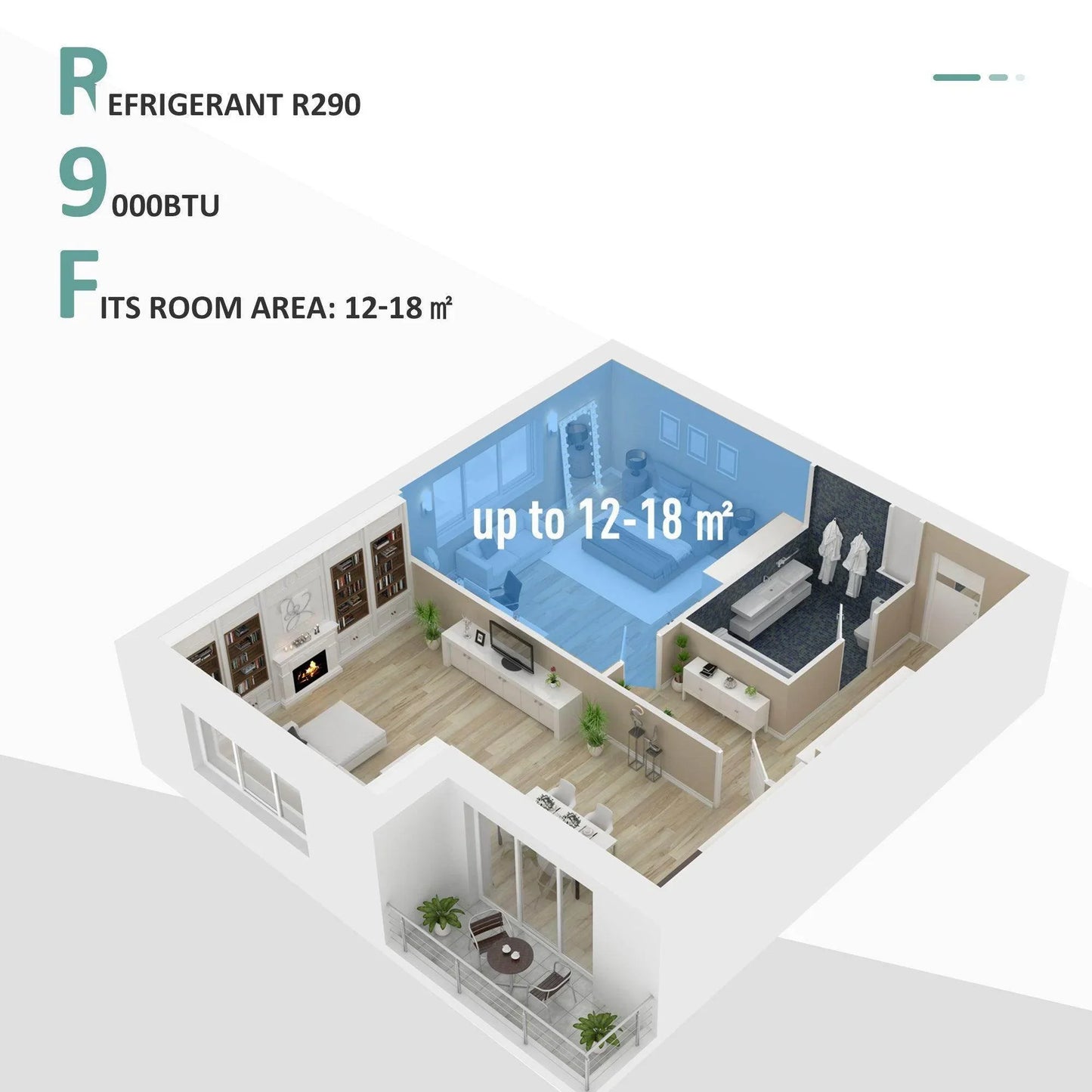 HOMCOM Portable Air Conditioner - 9000 BTU Cooling - ALL4U RETAILER LTD