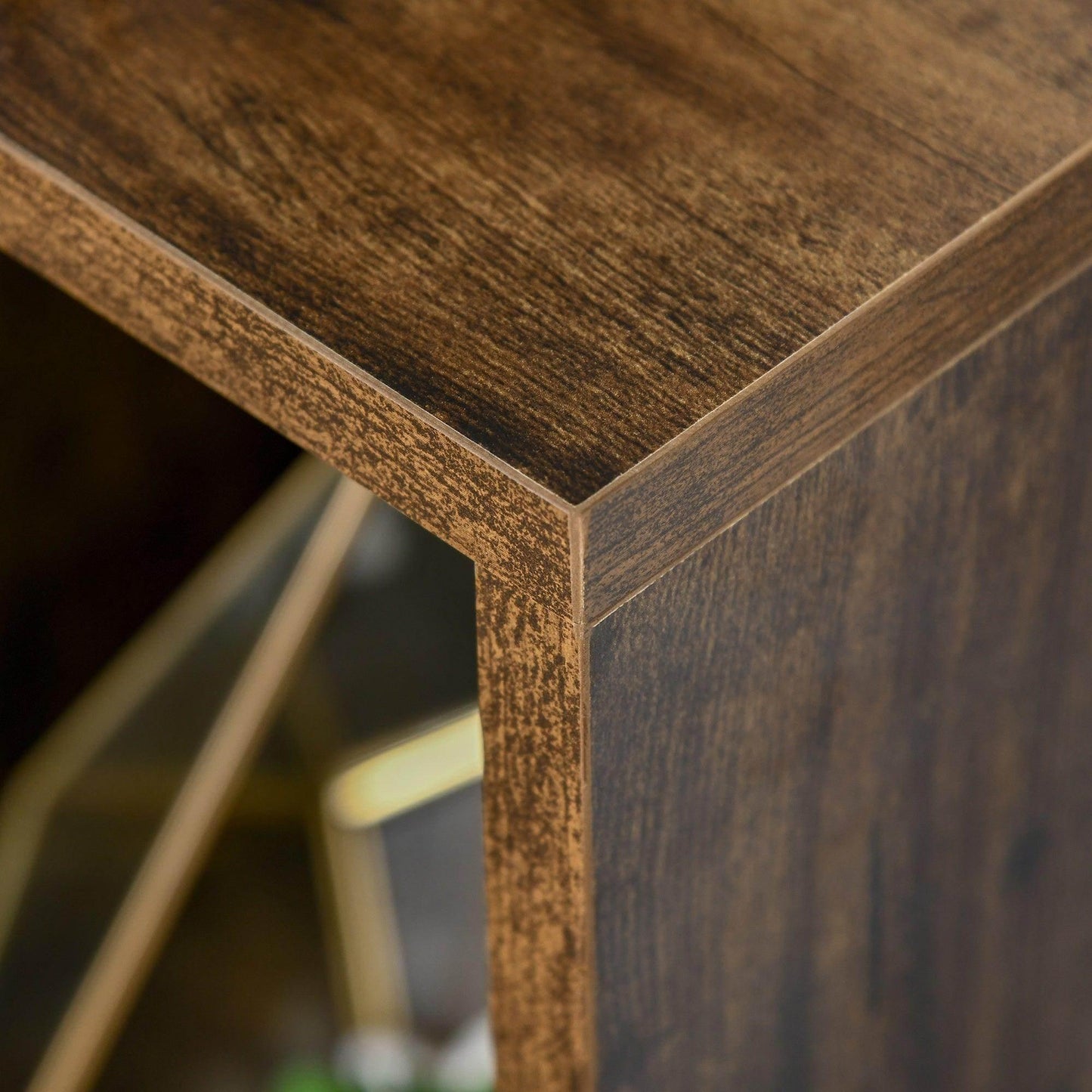 HOMCOM Rustic Brown Bookshelf - Versatile Storage Unit - ALL4U RETAILER LTD