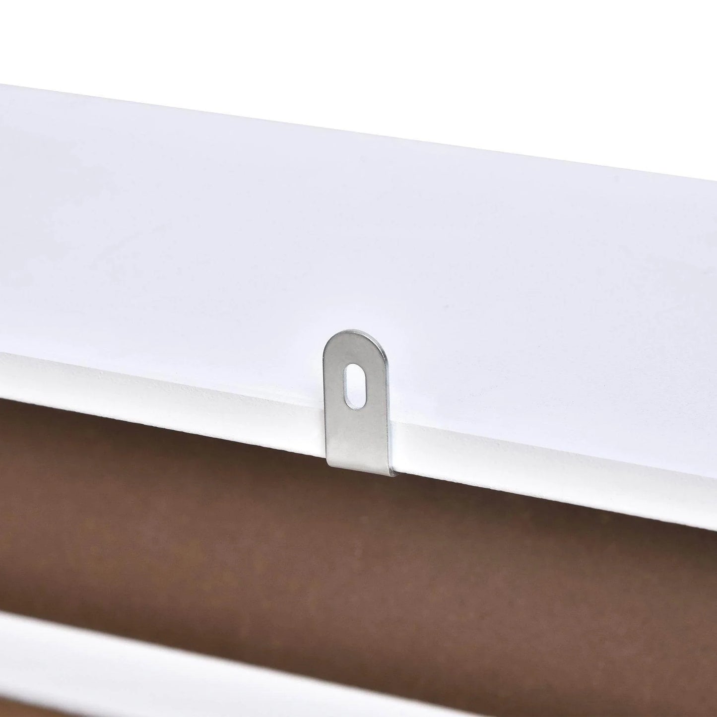 HOMCOM White Radiator Cover - 152cm - Clean Design - ALL4U RETAILER LTD