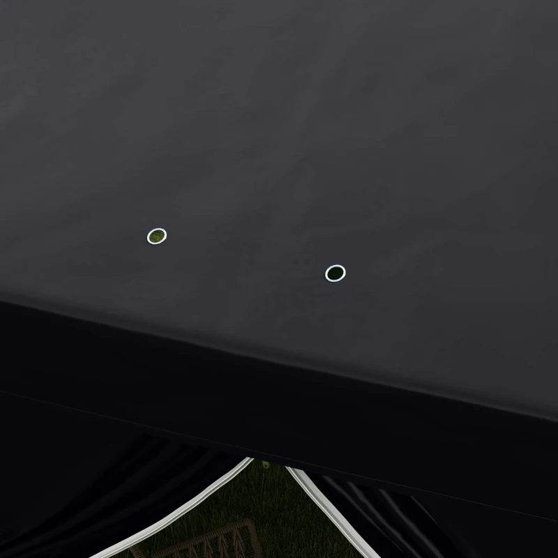 Outsunny 3x6m Pop-Up Gazebo with Curtain Walls and Windows - Stylish Grey Outdoor Canopy Shelter for Events and Gatherings - ALL4U RETAILER LTD