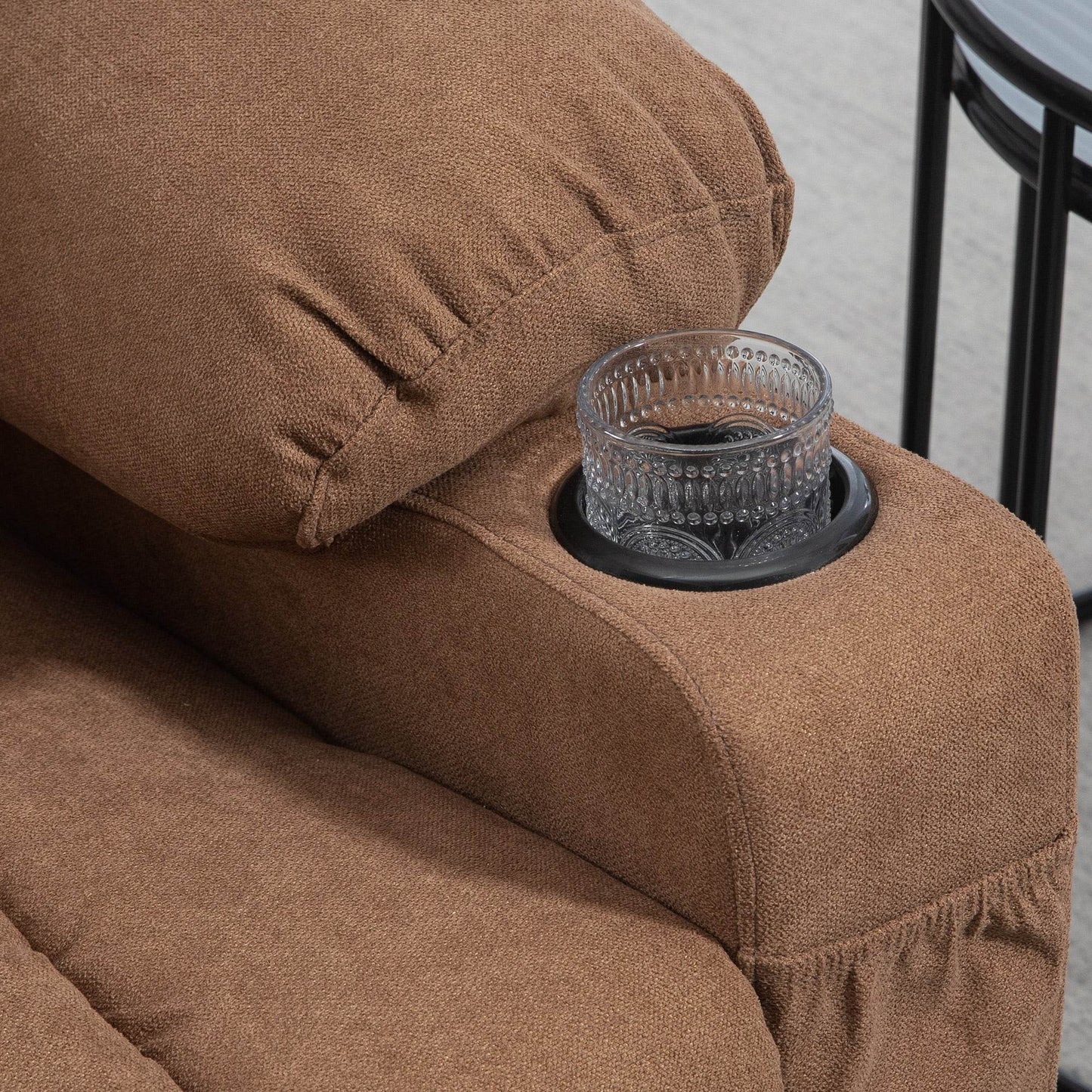 HOMCOM Electric Lift Recliner Chair for Seniors with Remote, Side Pockets, and Cup Holders - Oversized Comfort - ALL4U RETAILER LTD