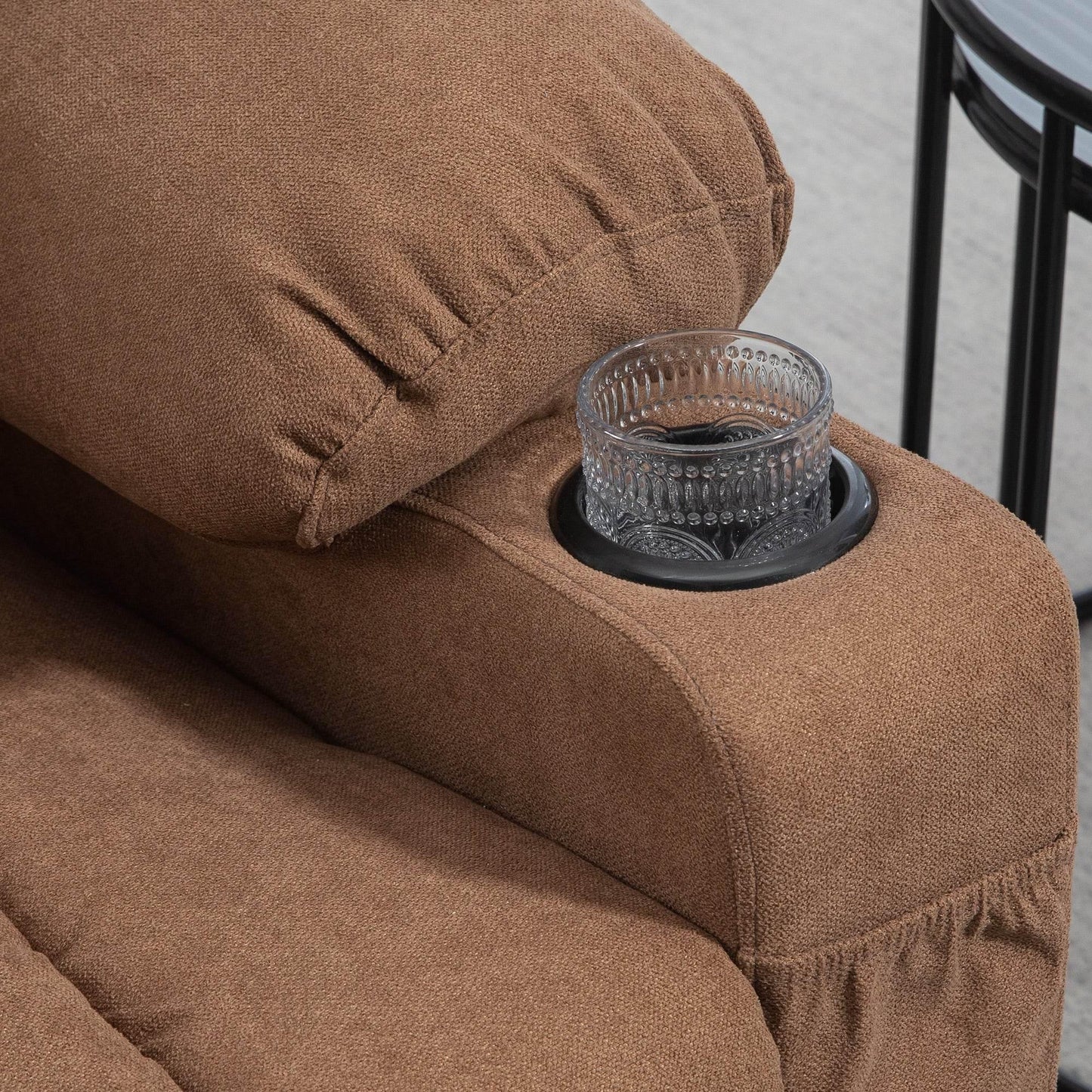 HOMCOM Electric Lift Recliner Chair for Seniors with Remote, Side Pockets, and Cup Holders - Oversized Comfort - ALL4U RETAILER LTD