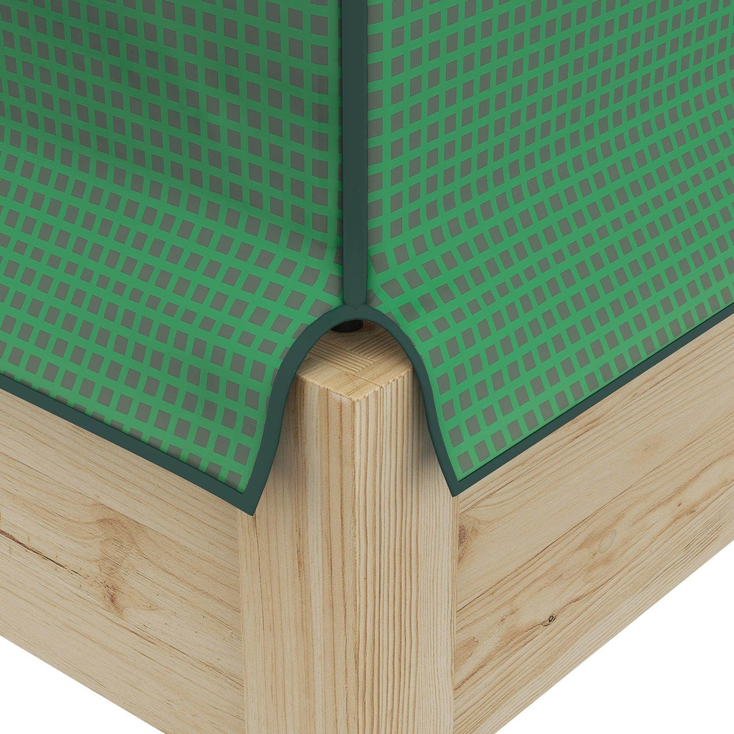 Outsunny Wooden Planter Box with PE Greenhouse Cover and Bed Liner, Raised Garden Bed for Vegetables, Flowers, Herbs - ALL4U RETAILER LTD