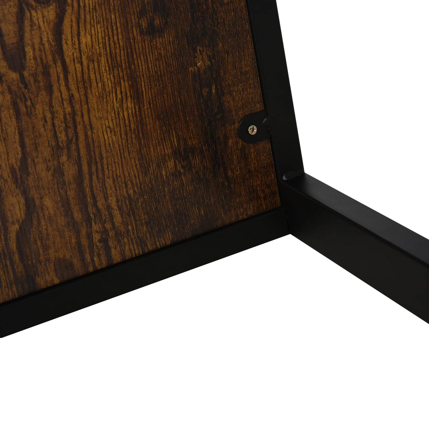 HOMCOM Set of 2 Industrial C-Shaped Side Tables with Steel Frame for Living Room and Bedroom - ALL4U RETAILER LTD