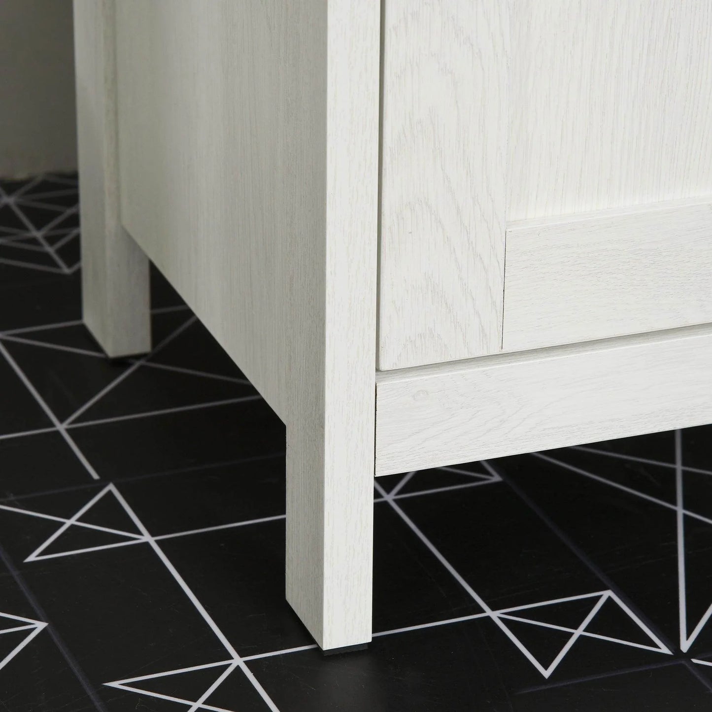 Kleankin Antique White Bathroom Cabinet - ALL4U RETAILER LTD