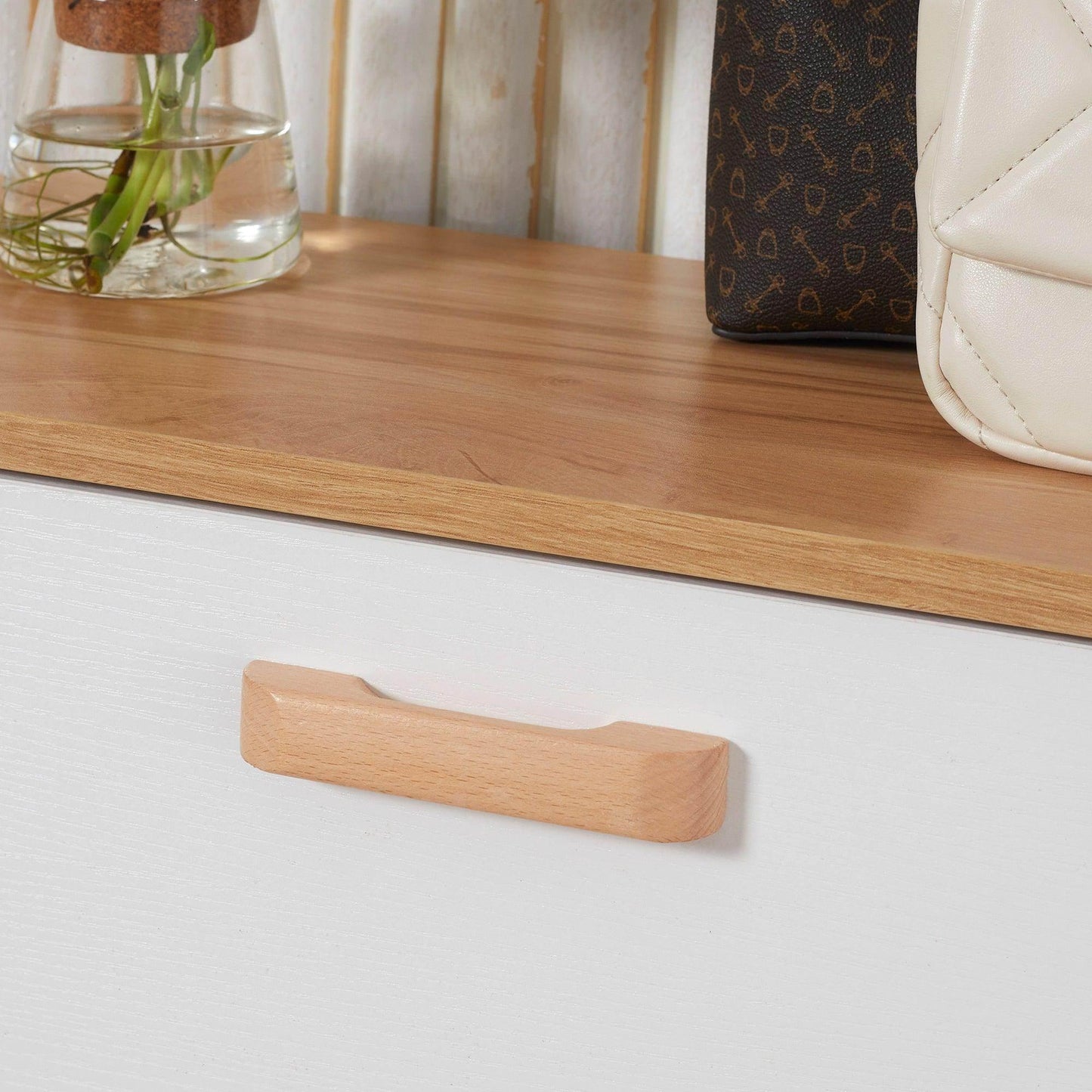 HOMCOM Narrow Shoe Cabinet with 3 Flip Drawers, Adjustable Shelves - ALL4U RETAILER LTD