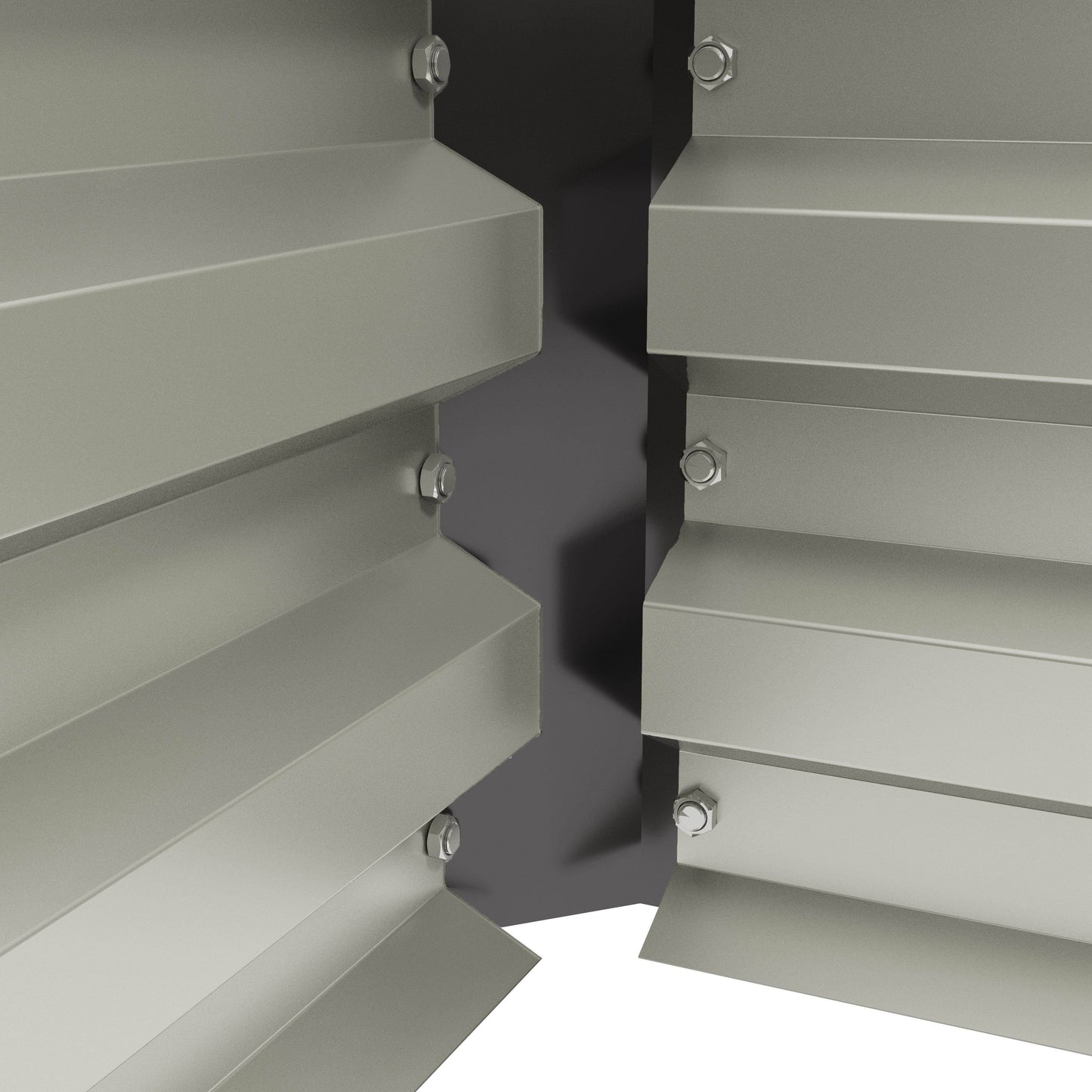 Outsunny Steel Raised Beds for Garden, Outdoor Planter Box, Set of 2, for Flowers, Herbs and Vegetables, Dark Grey - ALL4U RETAILER LTD