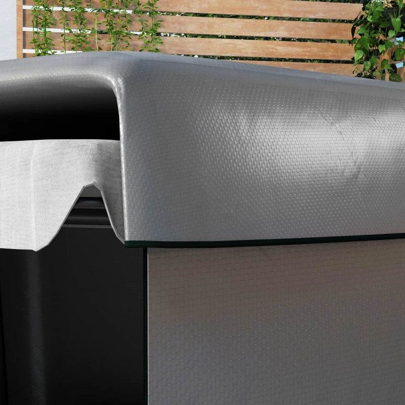Outsunny Patio 3 Seater Swing Chair Bench Cover - Waterproof, Anti-UV Outdoor Garden Furniture Rain Protection Protector, Dark Grey, 215L x 155W x 150Hcm - ALL4U RETAILER LTD