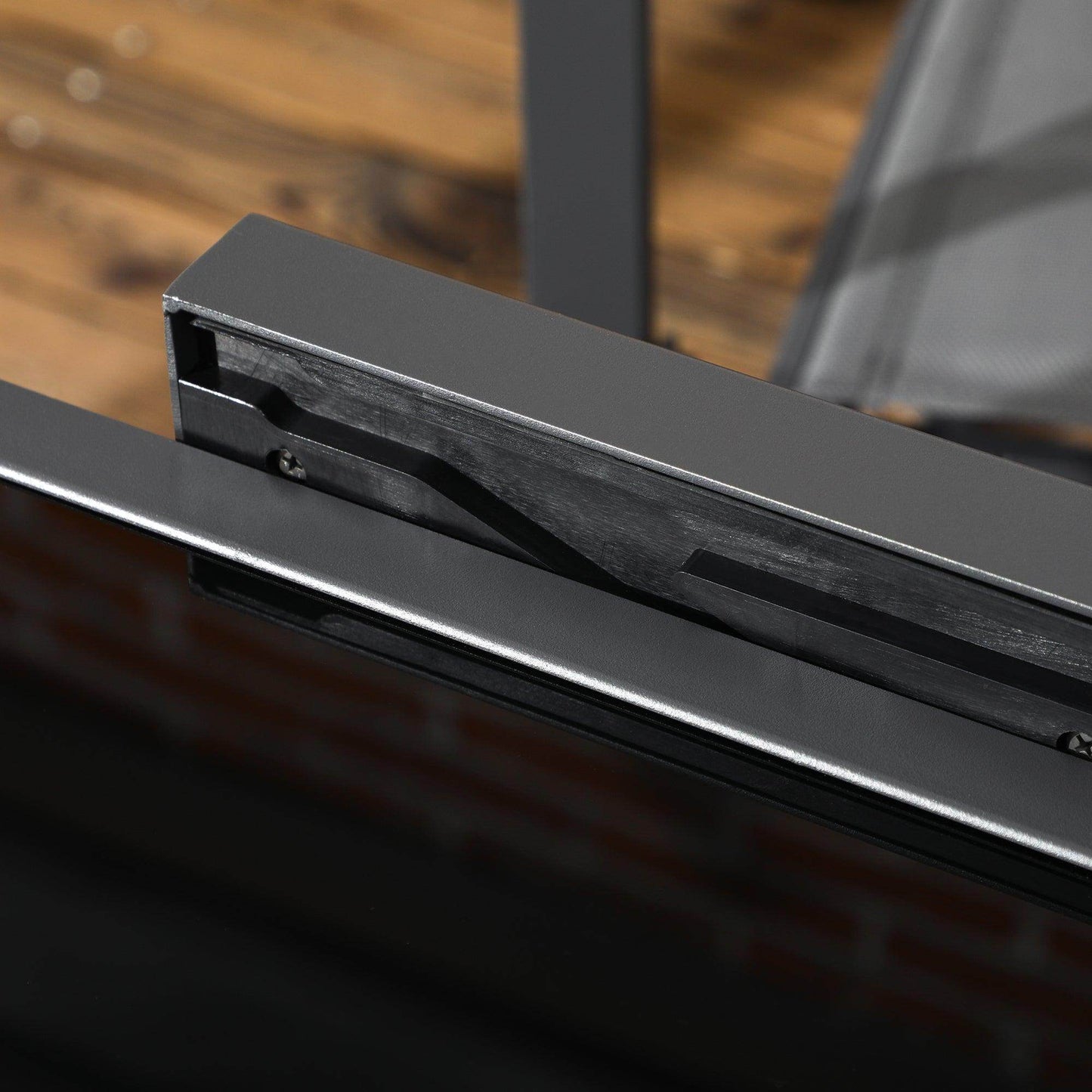 Outsunny Extendable Outdoor Dining Table Patio Table with Aluminium Frame Black - ALL4U RETAILER LTD